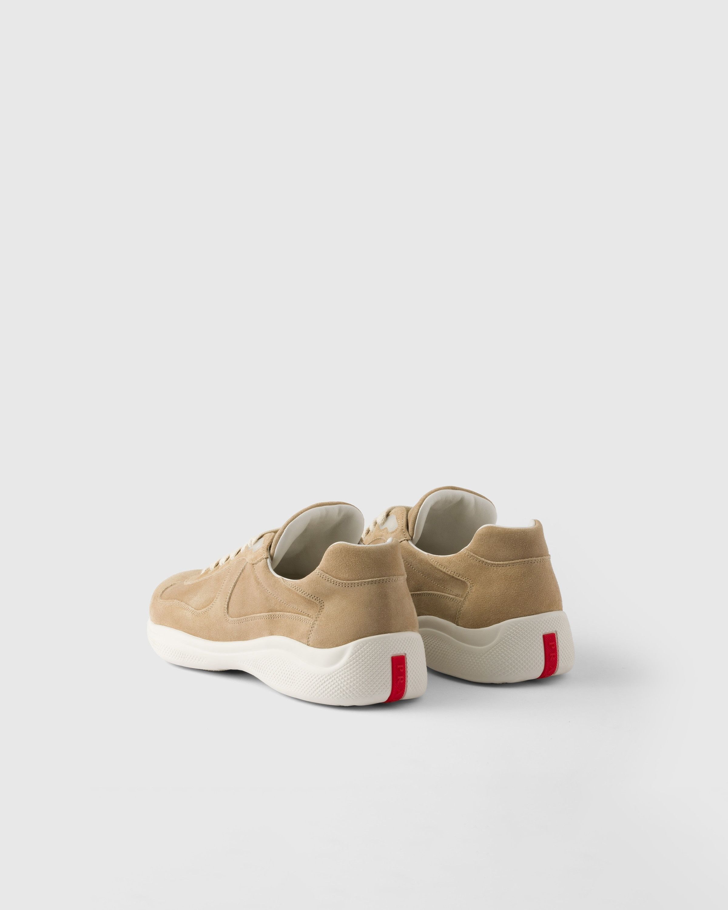 Prada o1la1rc1a0925 America's Cup Suede Sneakers in Beige Size US 10 / EU 43 - 4 Thumbnail
