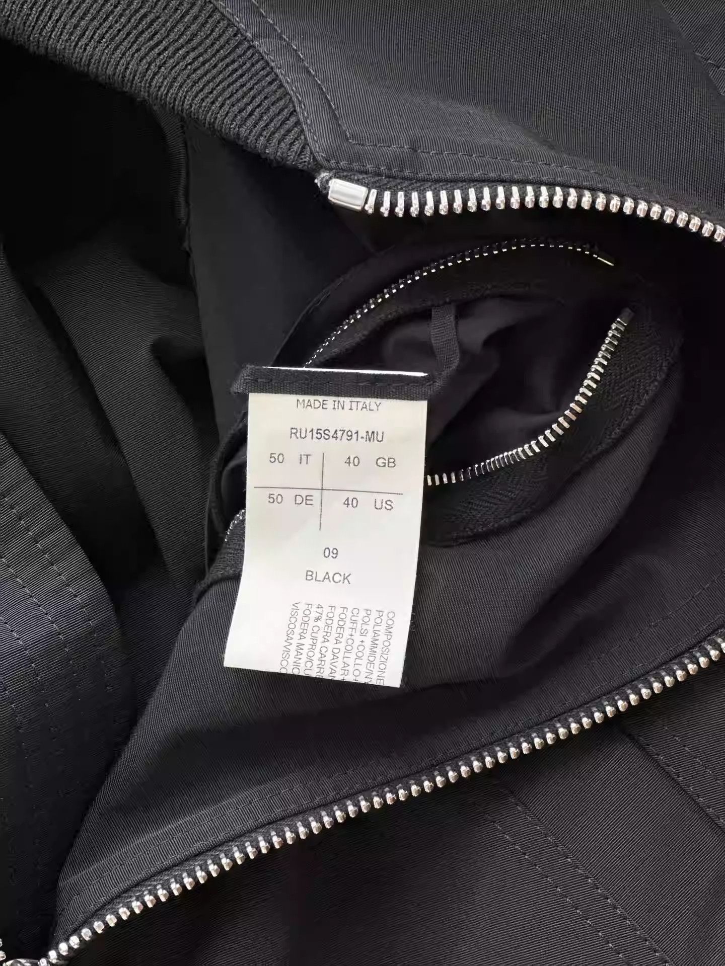Rick Owens Rick Owens zipper bomber jacket Size US L / EU 52-54 / 3 - 3 Thumbnail