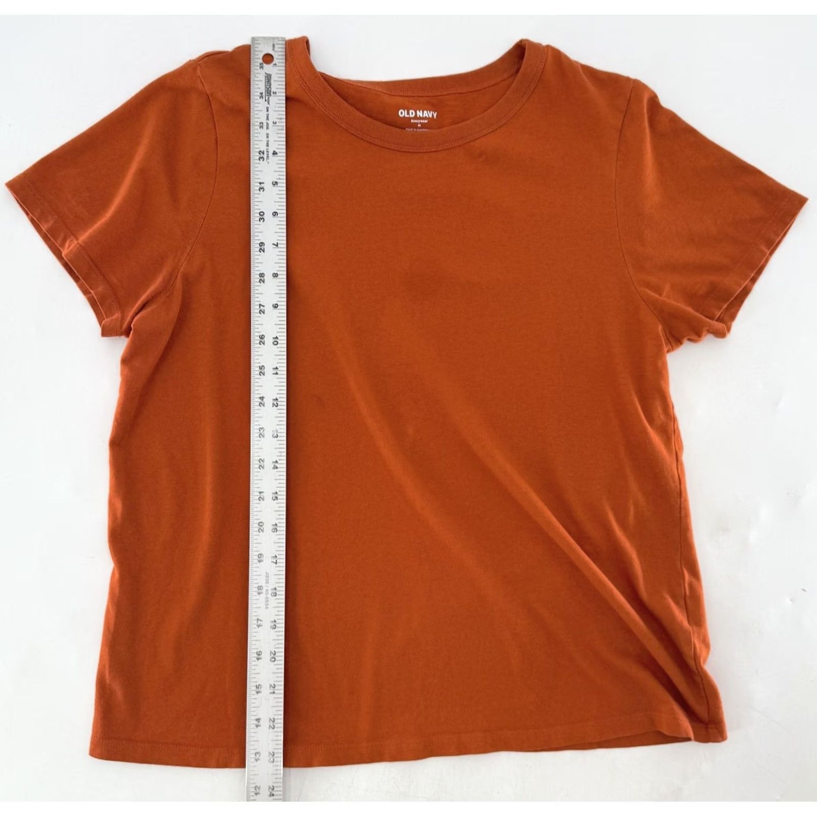 Old Navy Old Navy Everywear Crewneck Tee Shirt Top Womens M Medium Burnt Orange Casual Basic Normcore Size M / US 6-8 / IT 42-44 - 7 Thumbnail