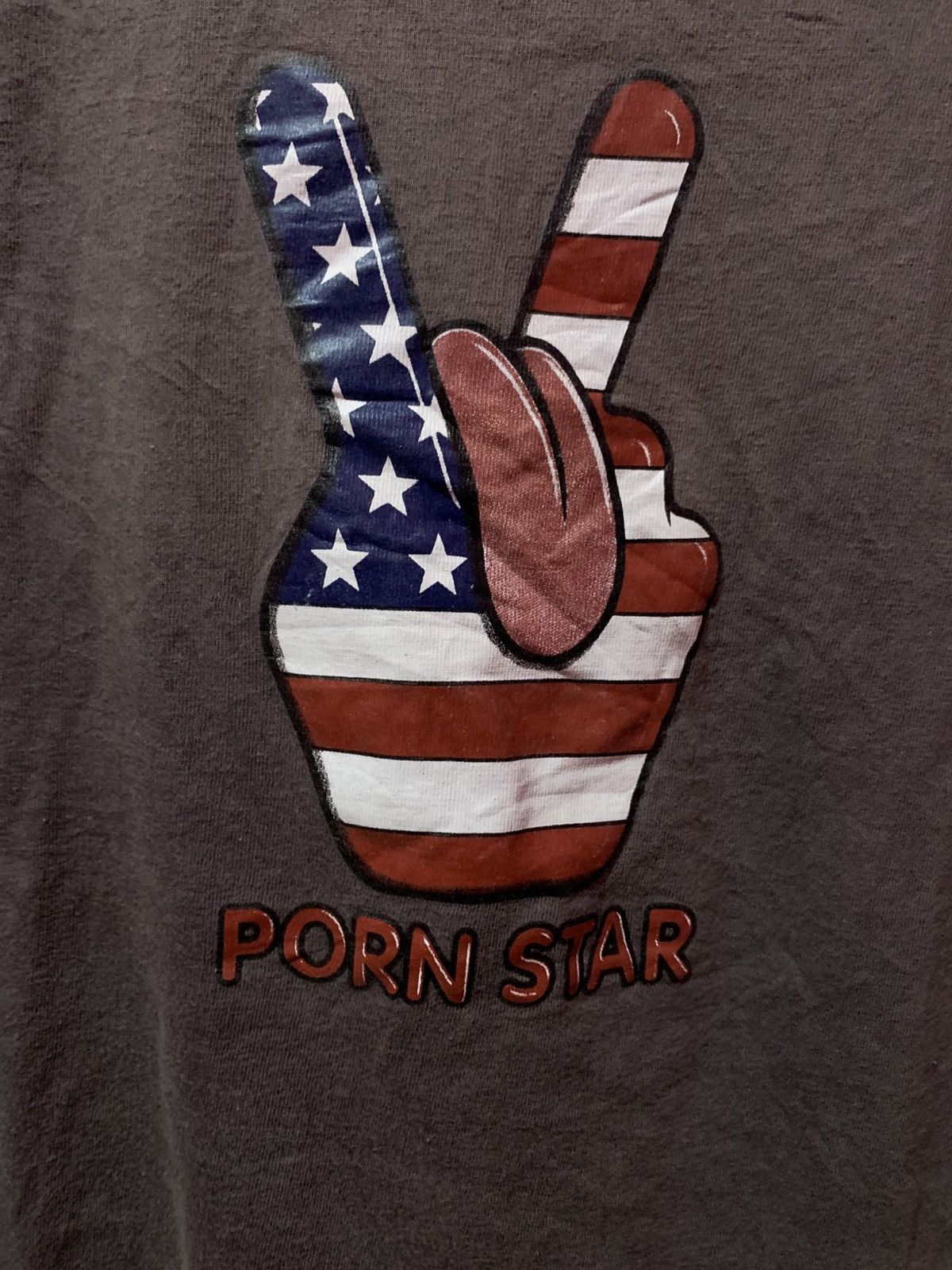 Hook-Ups × Vintage ❌SOLD❌ Vtg Vintage 90s Porn Star version "Fuct Horned Sign" Size US M / EU 48-50 / 2 - 4 Thumbnail