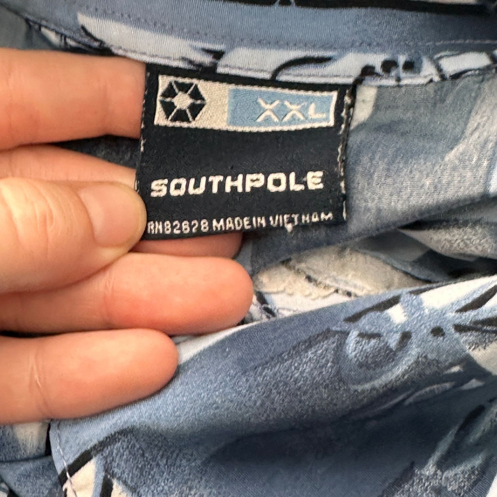 Southpole VTG Southpole AOP Hip Hop Button Up Short Sleeve Shirt XXL Size US XXL / EU 58 / 5 - 3 Thumbnail