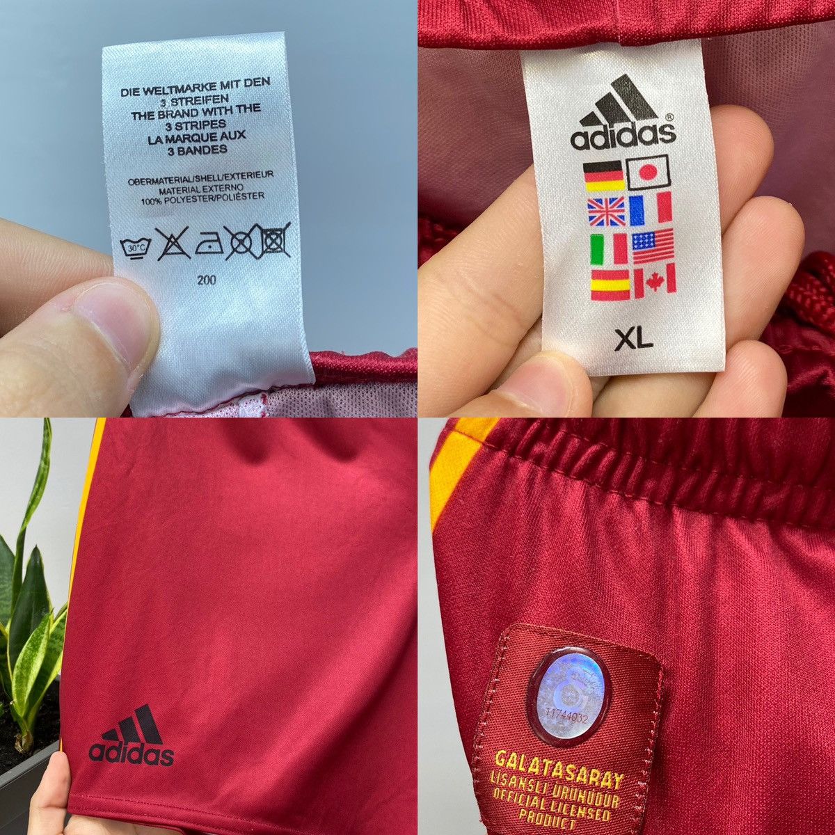 Vintage Adidas Galatasaray 2004 2005 Home Soccer Jersey/Shorts Set Size US L / EU 52-54 / 3 - 24 Thumbnail
