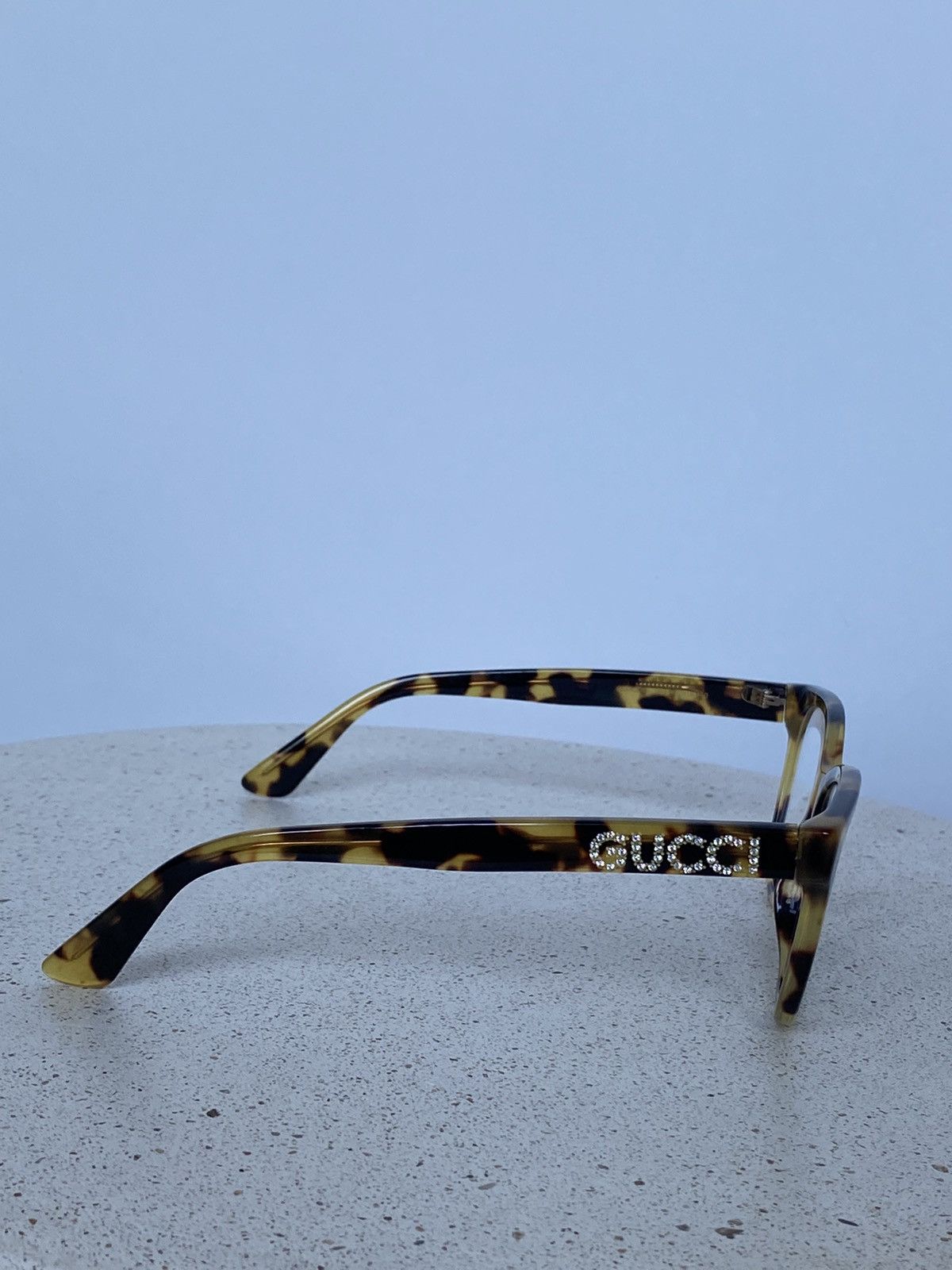 Gucci 🐆 Gucci Leopard Glasses Logo Rhinestones Size ONE SIZE - 5 Thumbnail