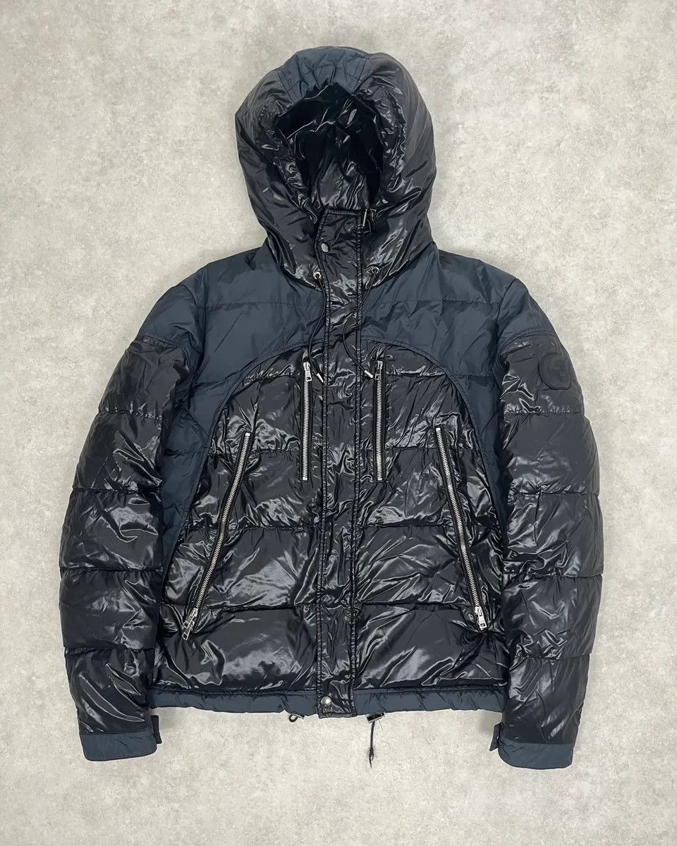 Gucci 2010s Gucci Black & Navy Hooded Puffer Jacket Size US M / EU 48-50 / 2 - 1 Thumbnail