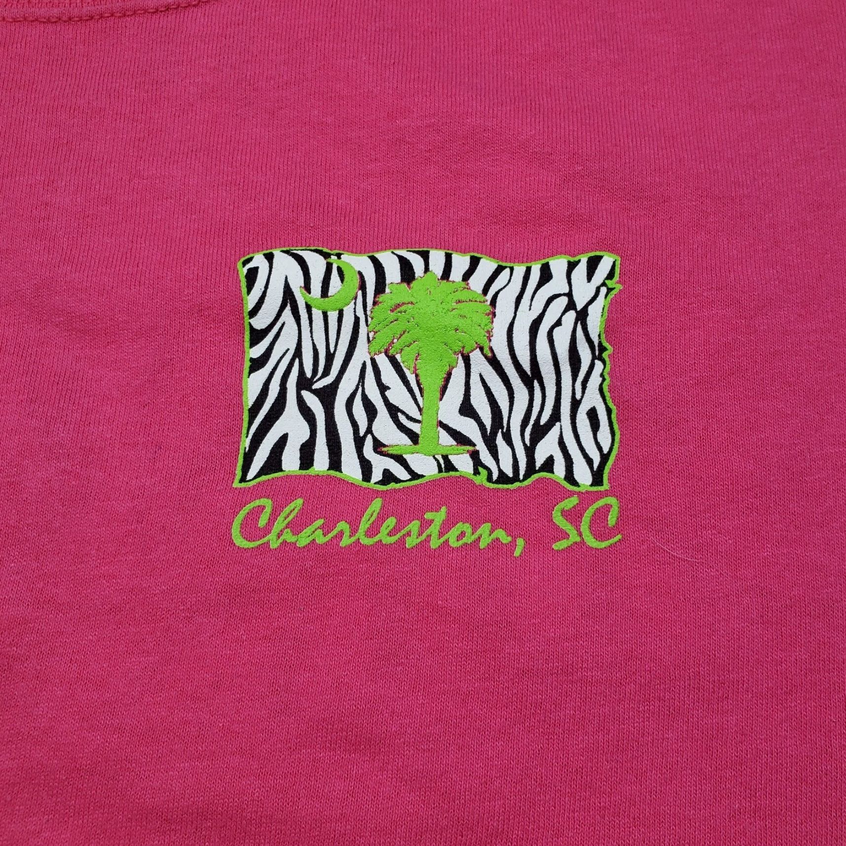 Anvil Anvil T-Shirt Size L Pink Graphic Print Cotton Short Sleeve Round Neck Mens Size US L / EU 52-54 / 3 - 3 Thumbnail