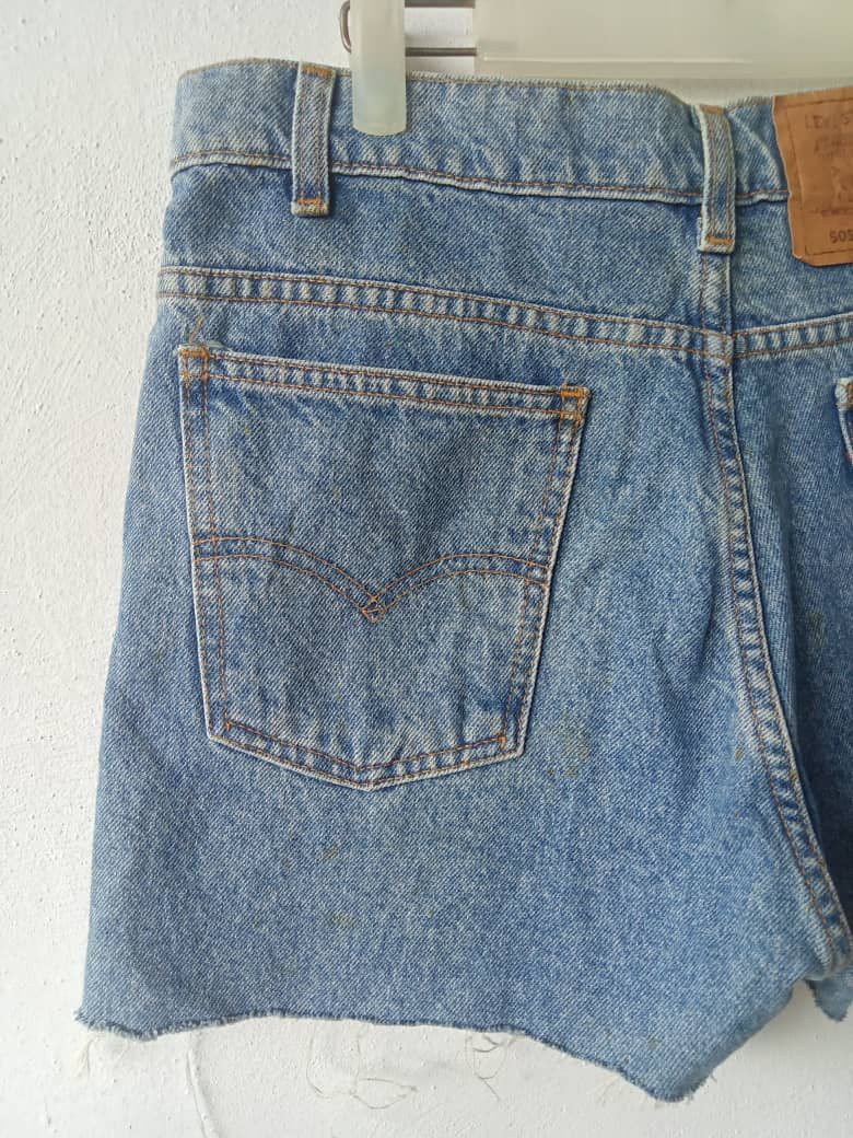 Levi's Vintage Clothing Vintage 90s Levis Distressed Cut Off Jeans Size 31" - 7 Thumbnail