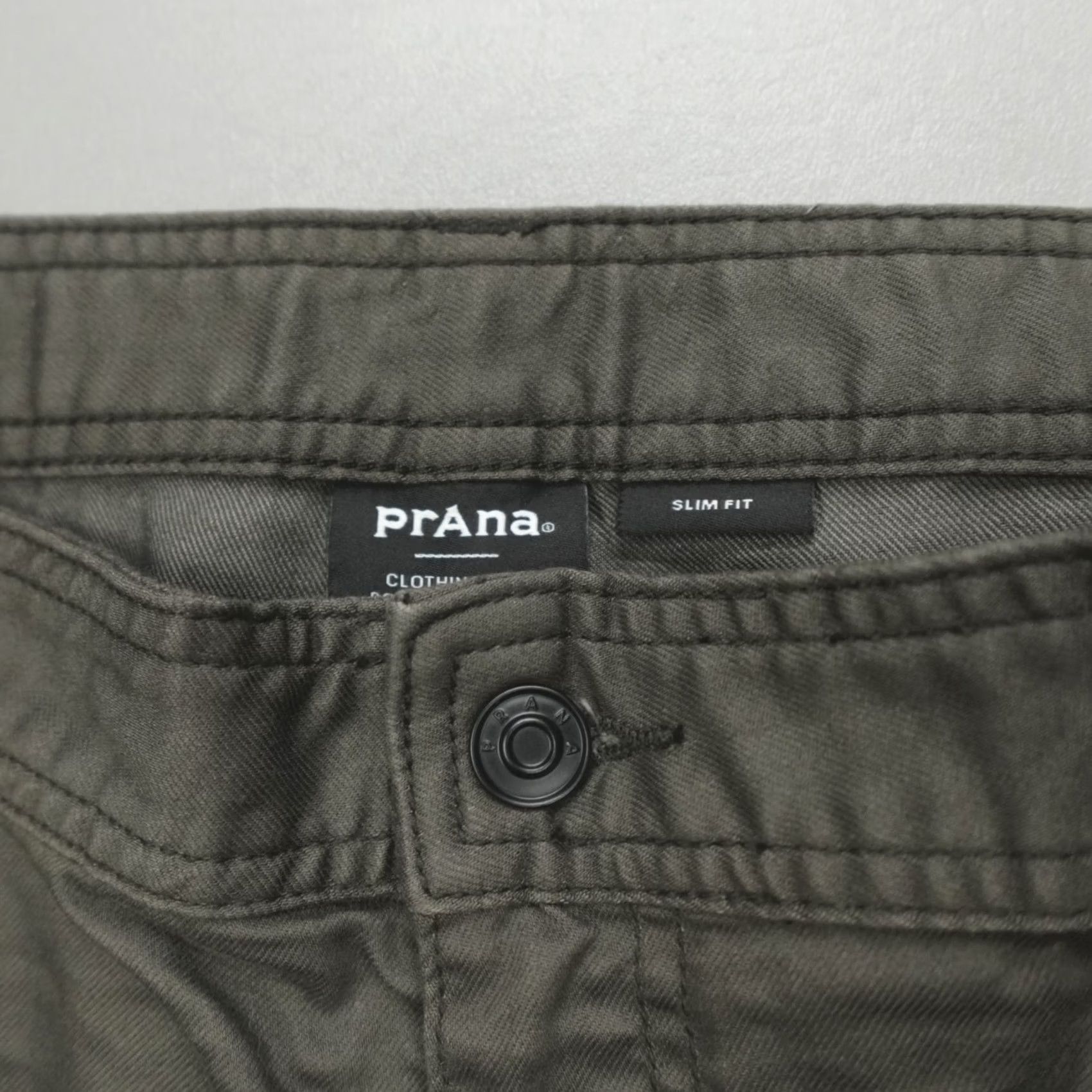 Prana prAna Slim Fit Straight Leg Bridger Denim Jeans Men's Size 42x32 Olive Green Jeans Mens Slim Straight 42 32 Green Size US 42 / EU 58 - 2 Thumbnail