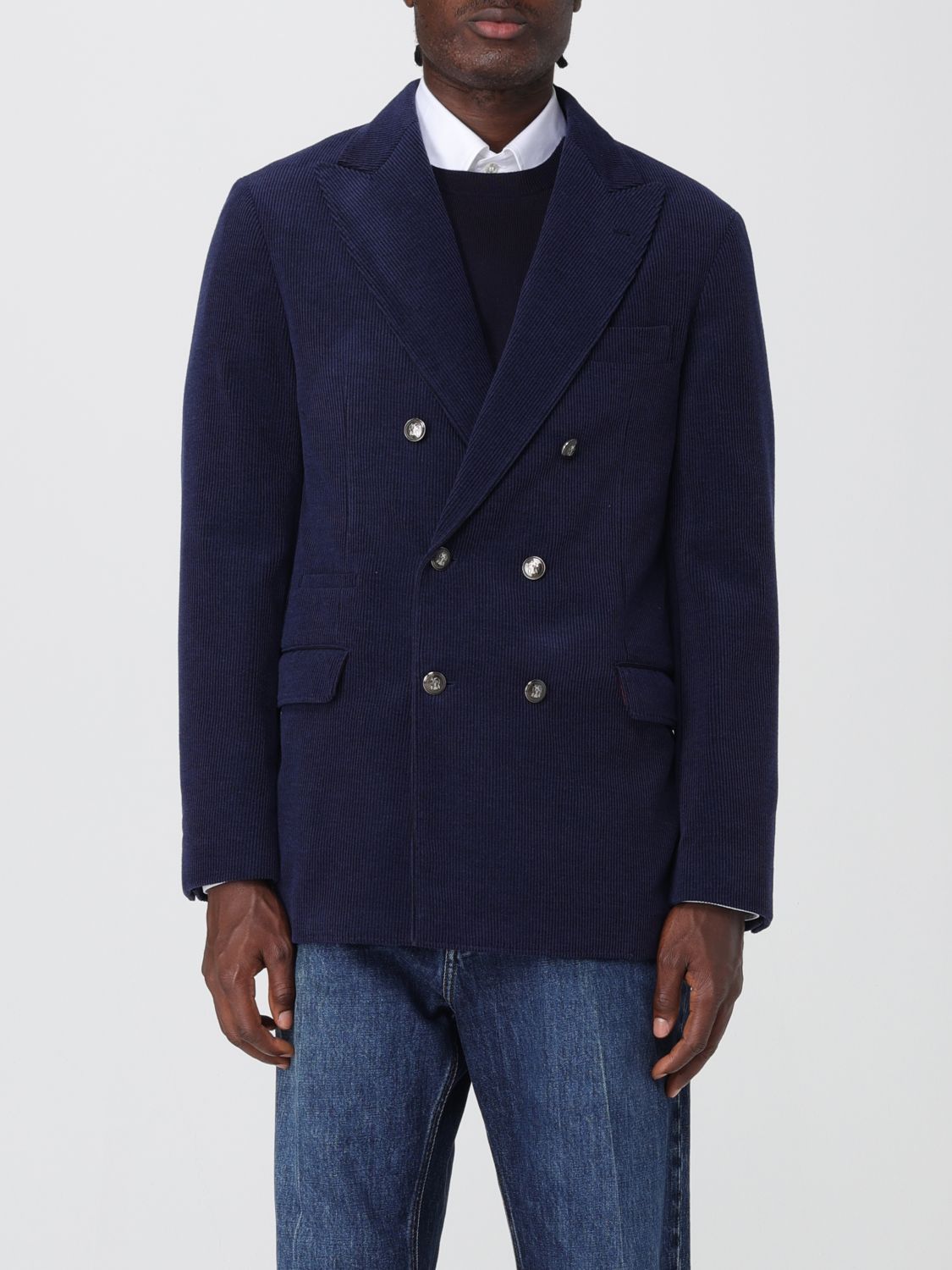 Brunello Cucinelli Brunello Cucinelli Jacket Men Blue Size US XL / EU 56 / 4 - 1 Thumbnail