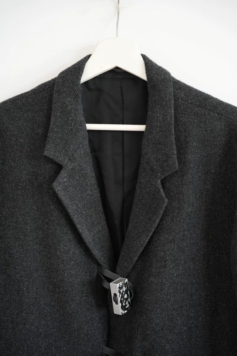 Yohji Yamamoto Yohji Yamamoto Yohji Yamamoto Long Wool Coat with Buttons Size US M / EU 48-50 / 2 - 3 Thumbnail