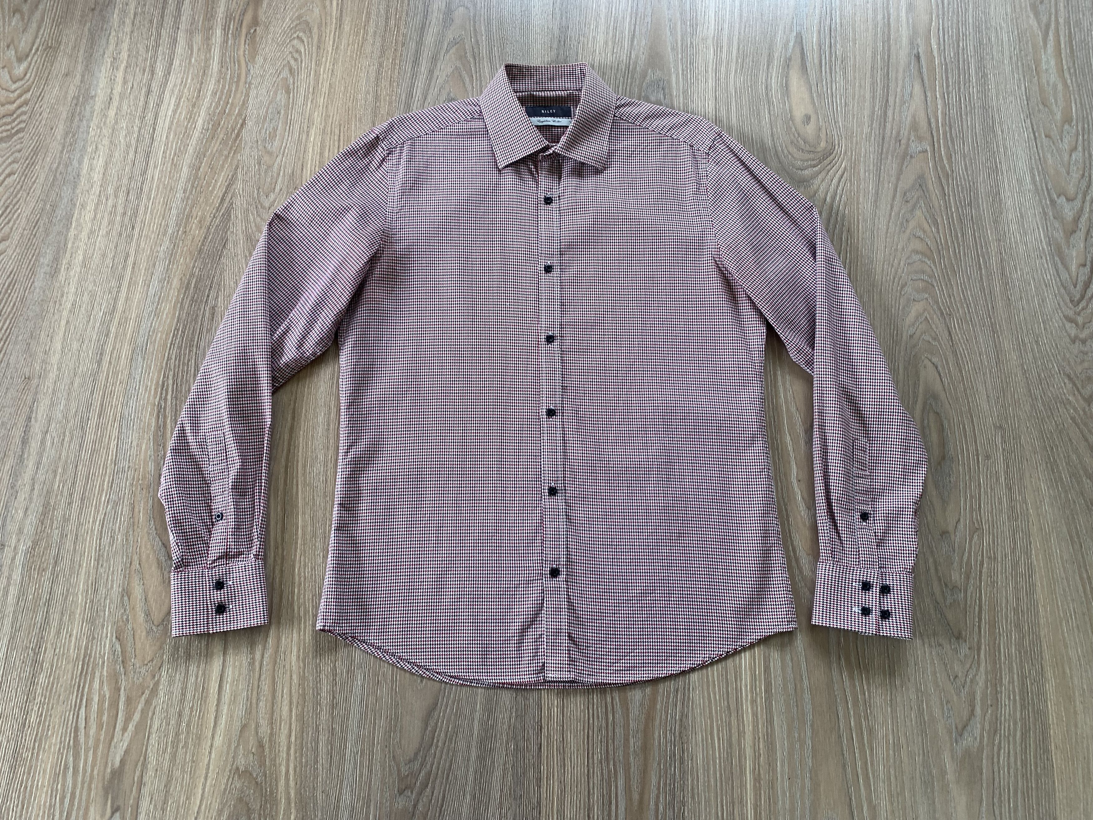 Briggs & Riley Riley Men's Button Check Plaid Long Sleeve Shirt Size US M / EU 48-50 / 2 - 2 Thumbnail