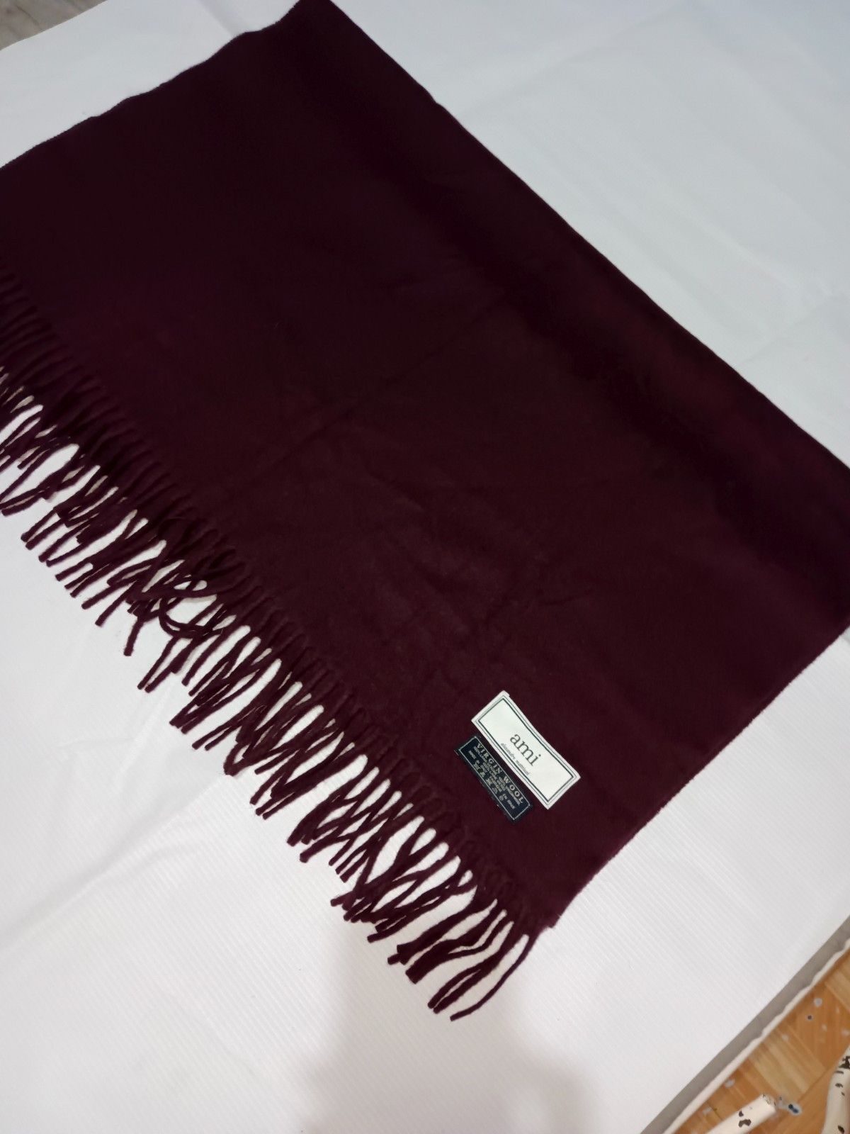 AMI AMI by Alexandre Mattiussi Oversized XXL Red Purple Scarf Size ONE SIZE - 3 Thumbnail