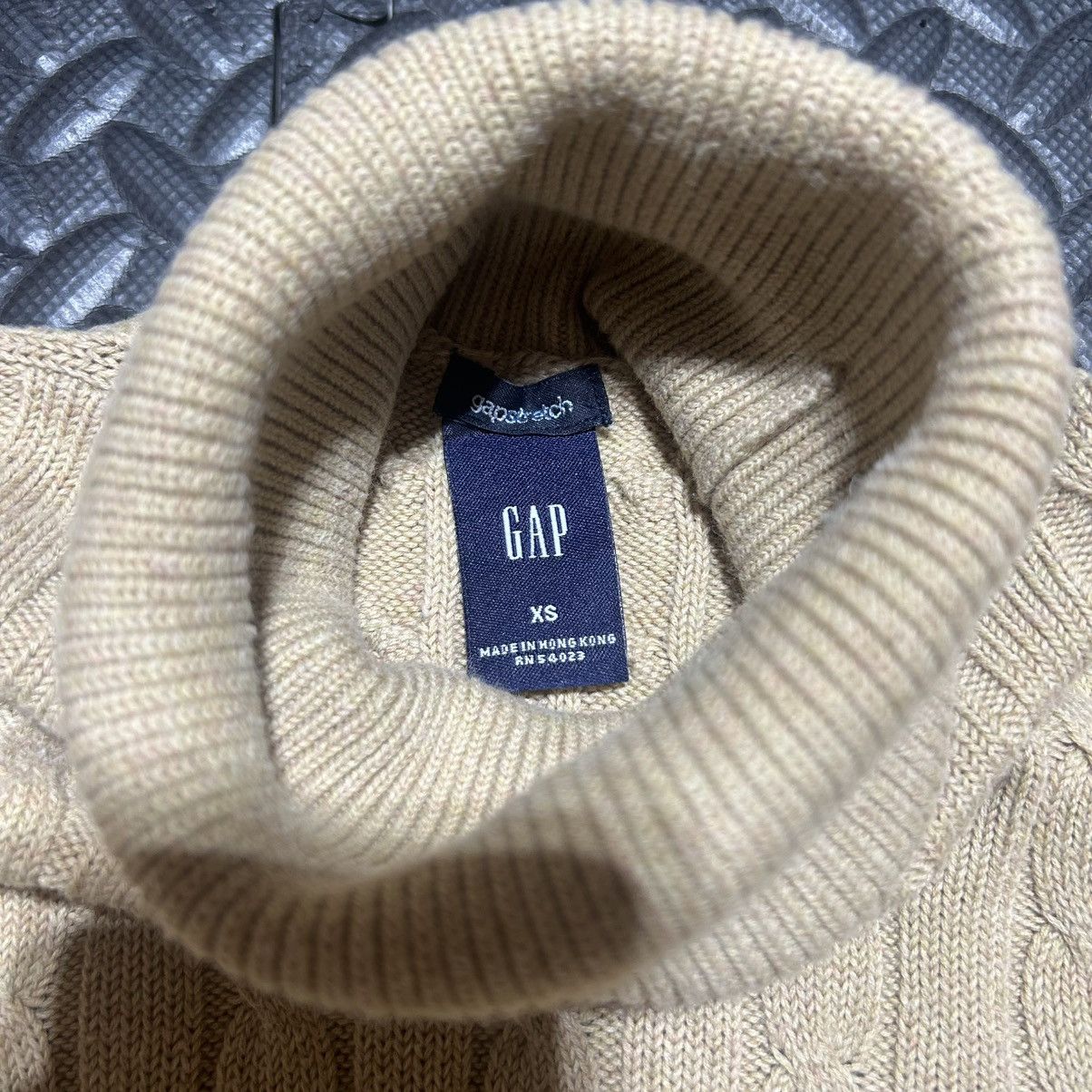 Gap Vintage Gap Stretch Turtleneck Sweater Cable Knit Y2K XS Size XS / US 0-2 / IT 36-38 - 2 Thumbnail