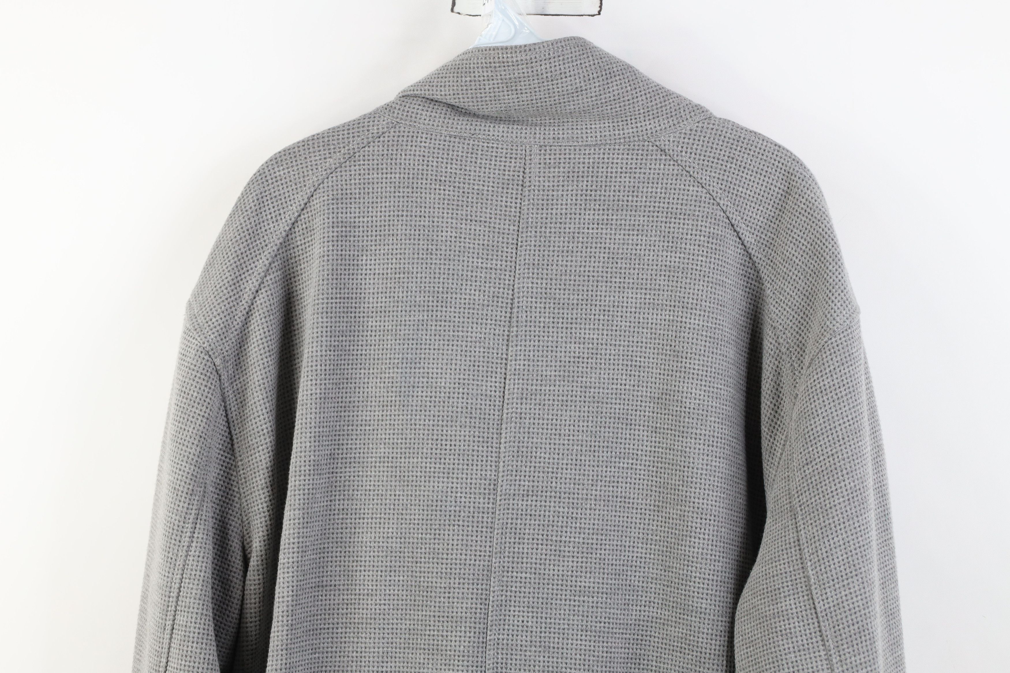 Vintage Y2K Streetwear Knit Military Style Full Zip Jacket Gray Size US XXL / EU 58 / 5 - 15 Thumbnail
