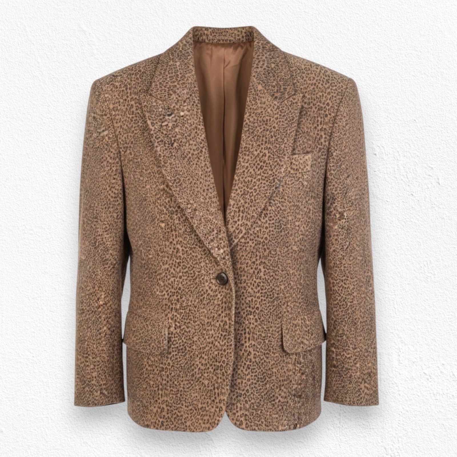 Vintage Vintage Animal Print Maximal Leather Jacket Size Small Size S / US 4 / IT 40 - 1 Thumbnail