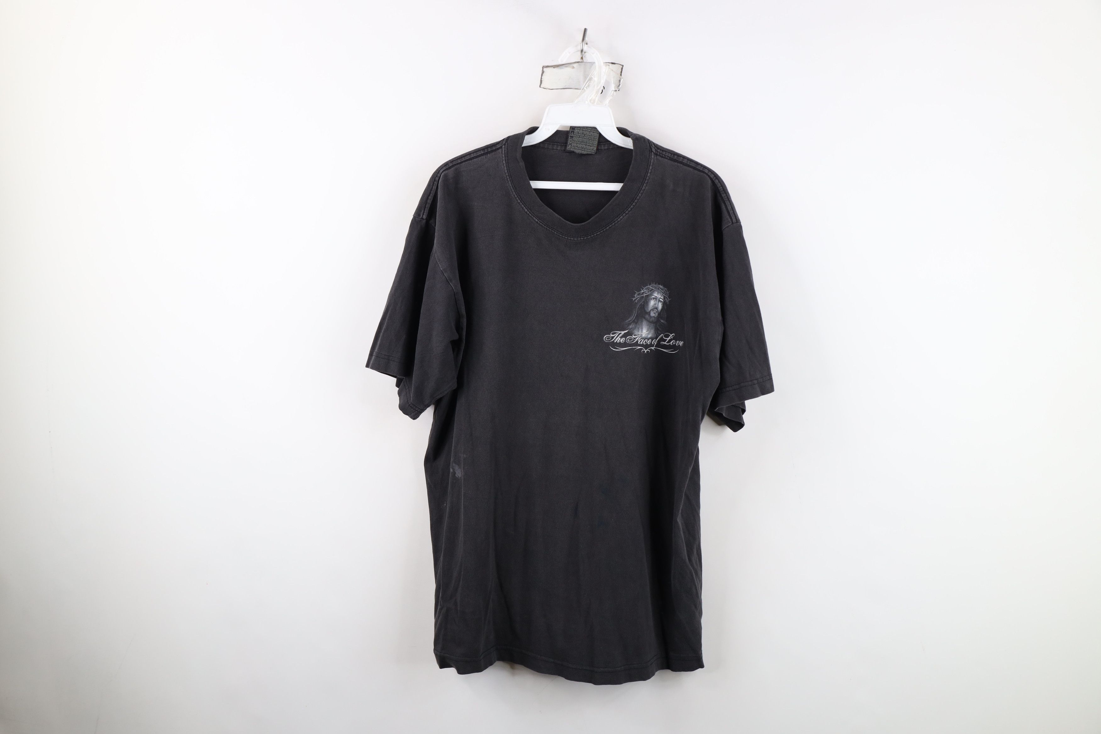 Vintage Vintage Y2K Streetwear Jesus The Face of Love T-Shirt Size US L / EU 52-54 / 3 - 1 Thumbnail