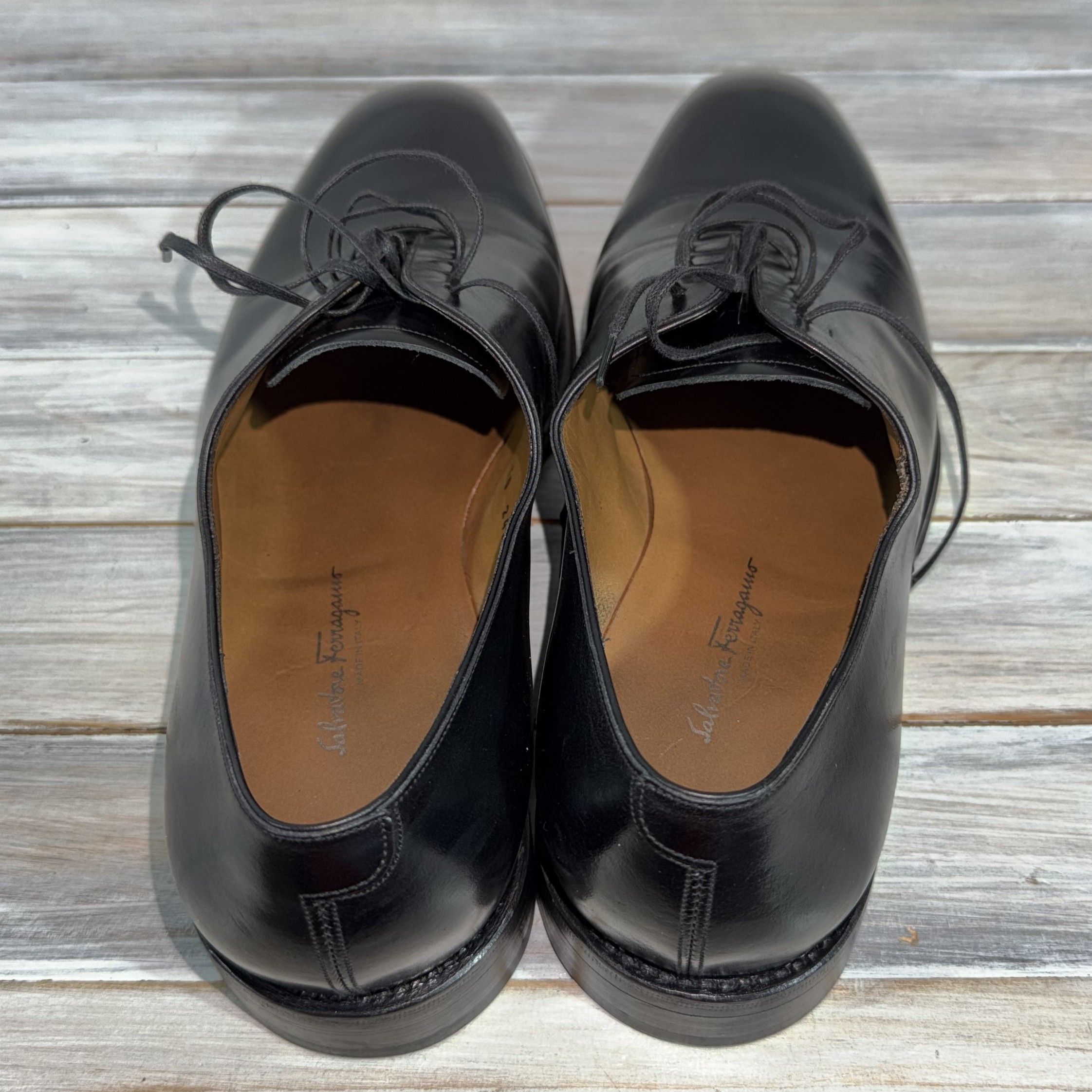 Salvatore Ferragamo SALVATORE FERRAGAMO Oxford Leather Shoes MadeInItaly Luxury Size US 9.5 / EU 42-43 - 11 Thumbnail