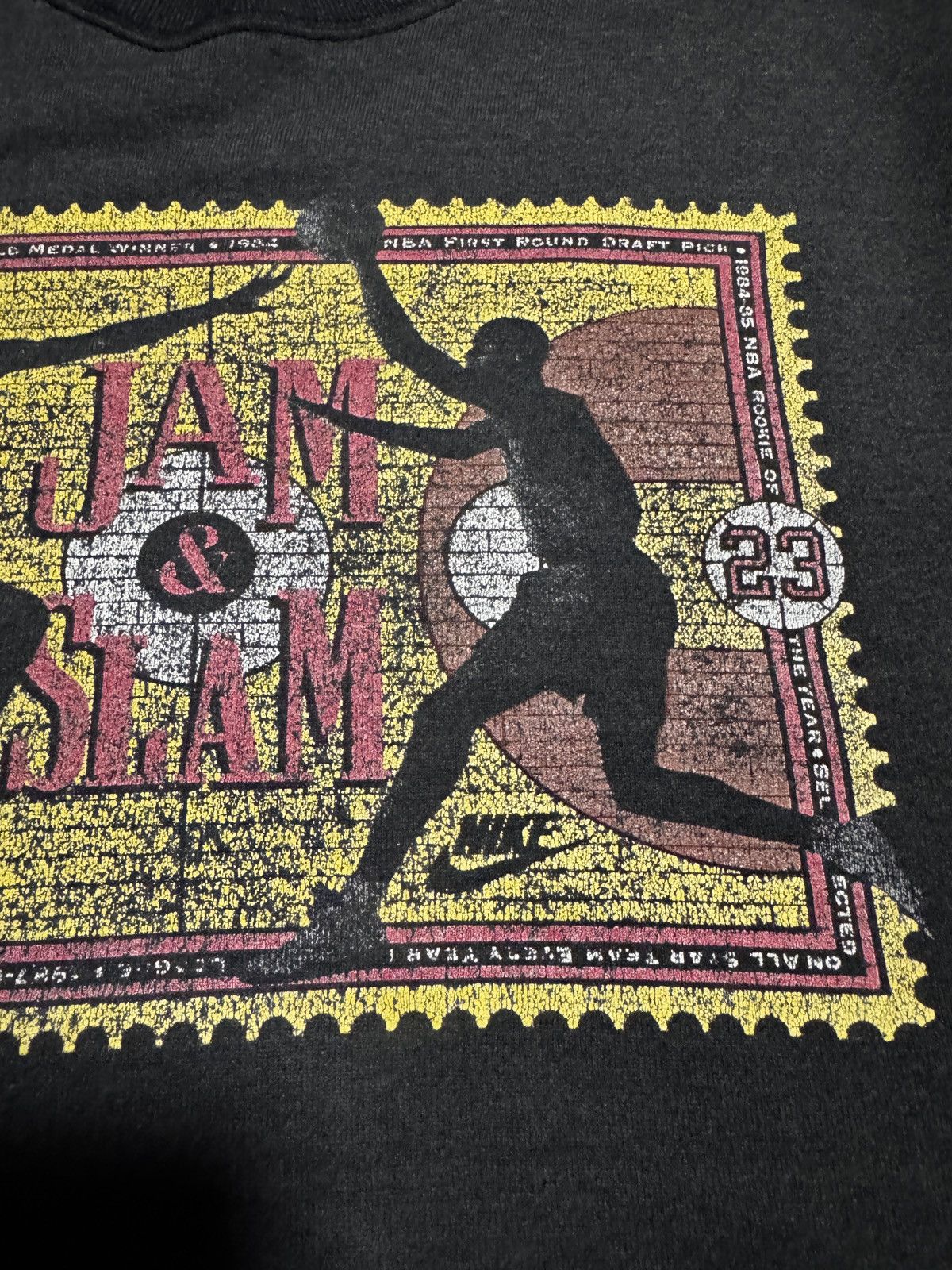 Nike × Vintage Vintage Distressed Nike Jam & Slam Crewneck Sweatshirt Size US L / EU 52-54 / 3 - 6 Thumbnail