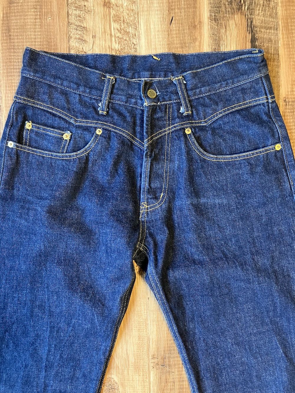 Japanese Brand GANGSTER VILLE “IronCross” W31 x L32 Slim fit Selvedge Denim Size US 31 - 5 Thumbnail