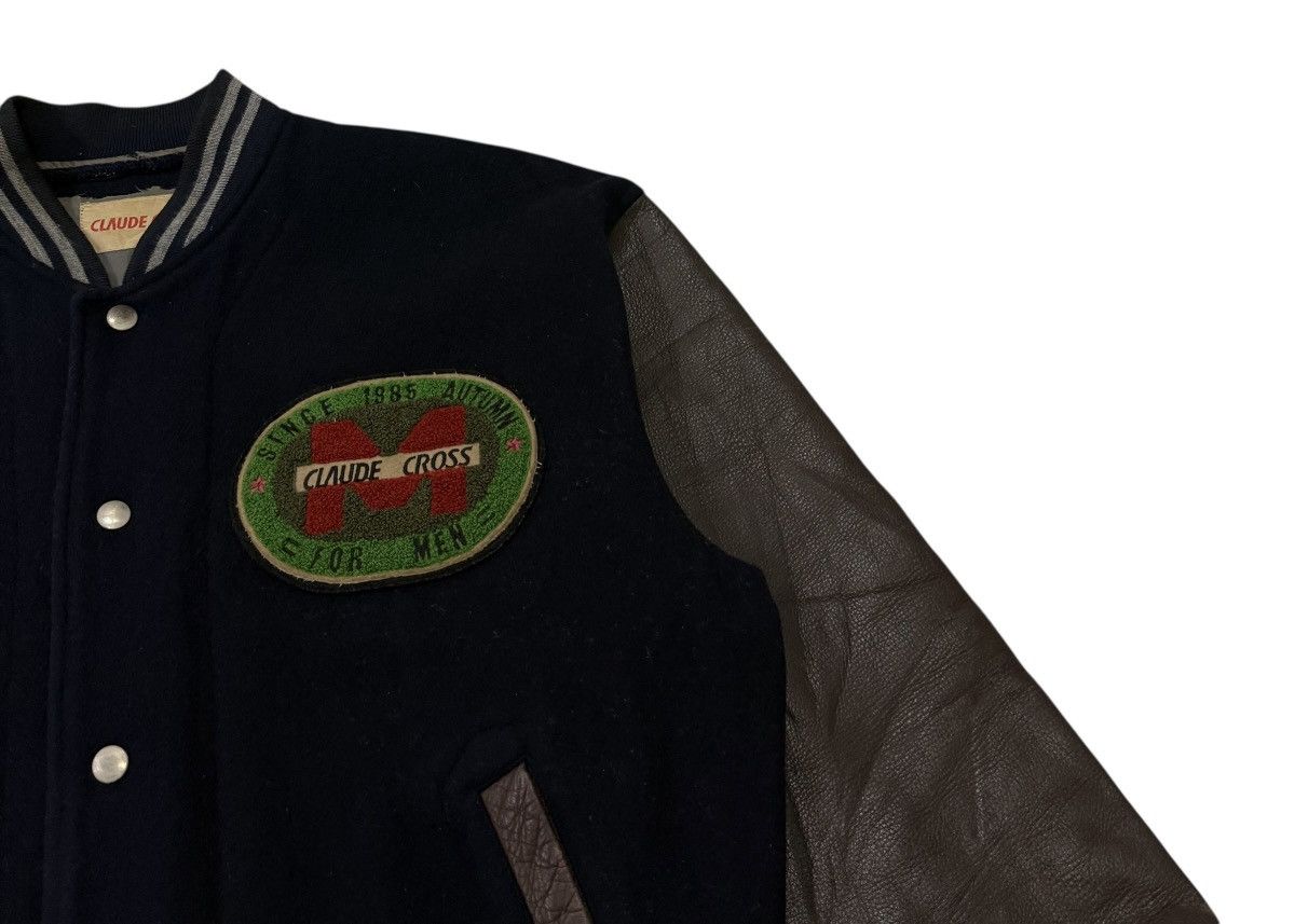 Japanese Brand Vintage Claude Cross Mens Wool Leather Varsity Jacket Size US L / EU 52-54 / 3 - 10 Thumbnail