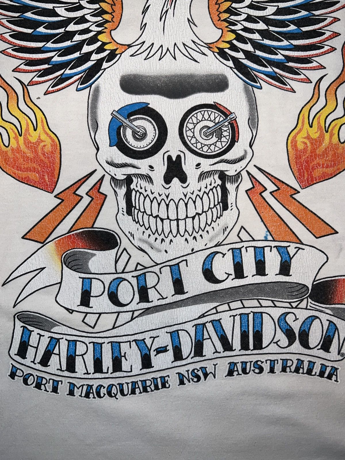 Harley Davidson Harley-Davidson Skull and Eagle Graphic T-Shirt Size US XL / EU 56 / 4 - 7 Thumbnail