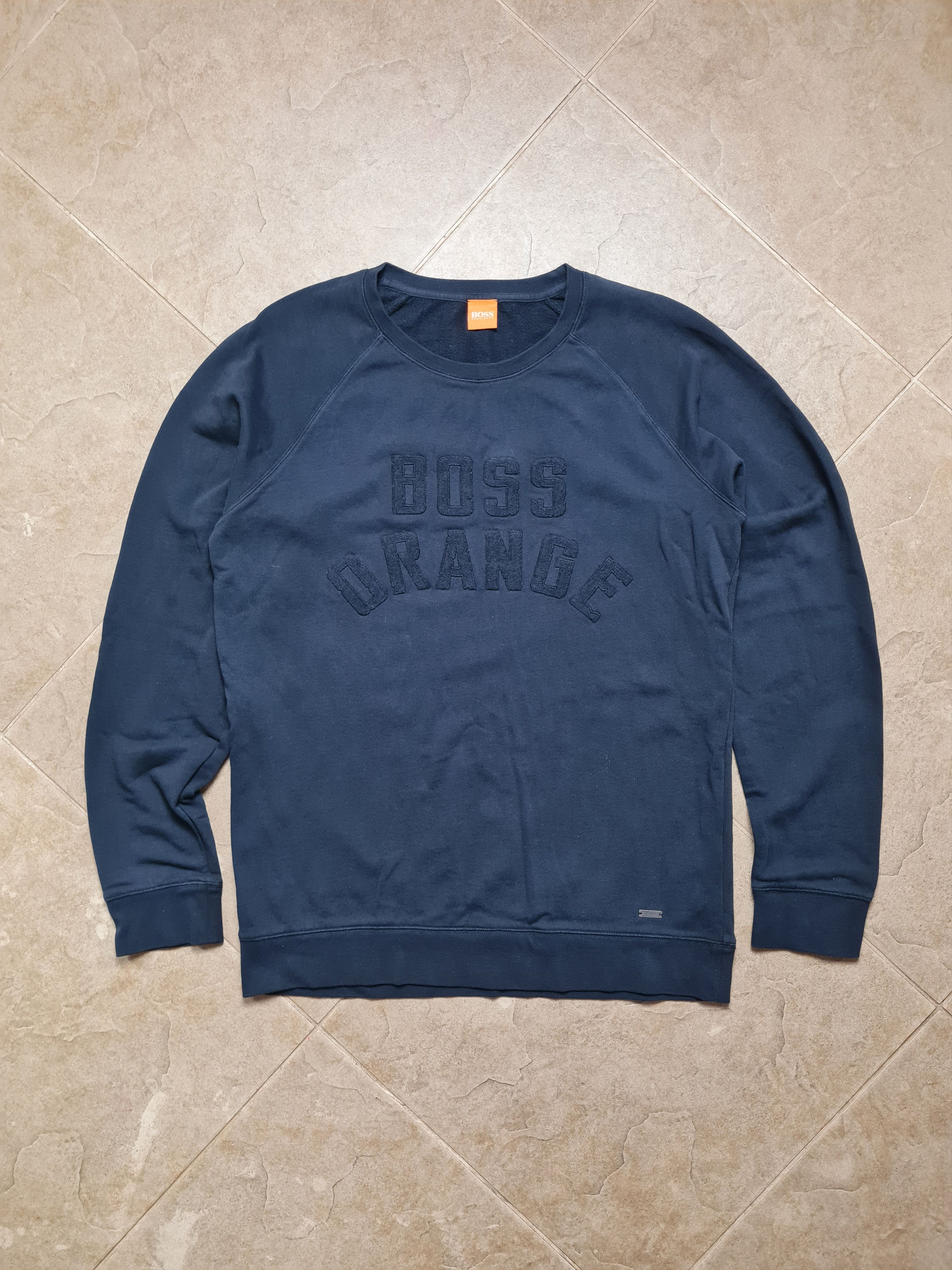 Hugo Boss Hugo Boss Orange Sweatshirt Black Crew Neck 90's Vintage UK Size US XL / EU 56 / 4 - 7 Thumbnail