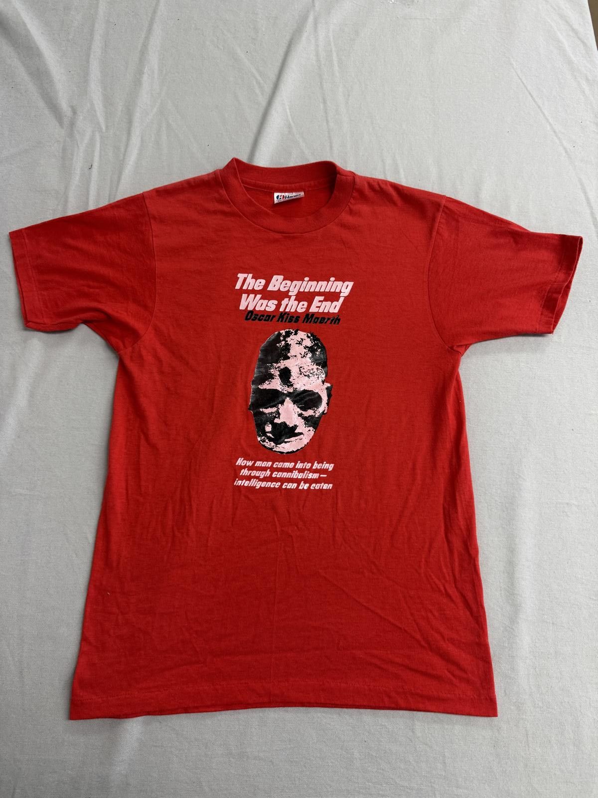 Vintage 80s Devo Band T-shirt The Beginning was the End -M