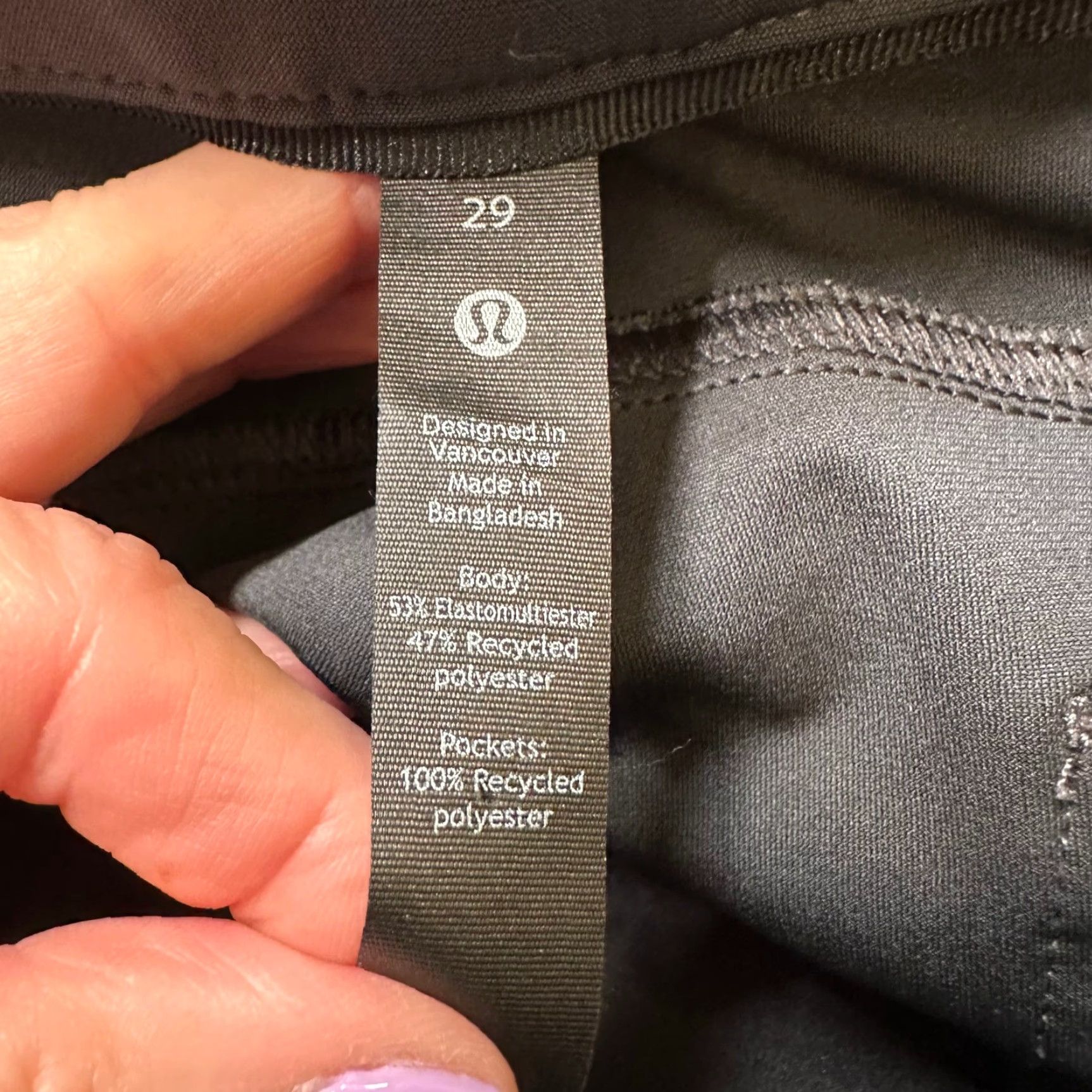 Lululemon Lululemon Commission Pant Slim Mens 29 Gray Chino 5-Pocket Technical Trousers Slim Fit Warm Weather Ready Size US 29 - 7 Thumbnail