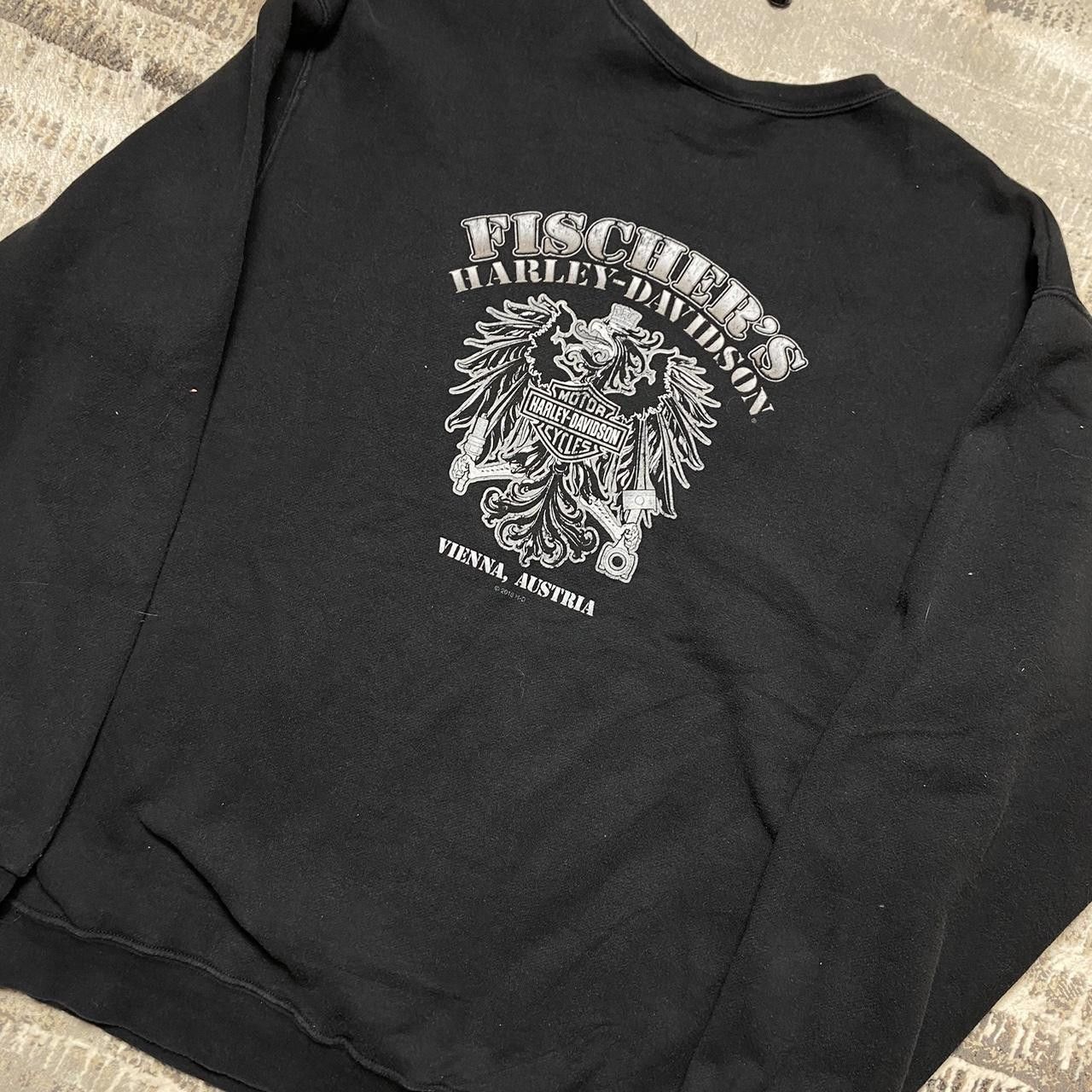 Harley Davidson Retro 00s Harley-Davidson Sweatshirt Black XXL Size US XXL / EU 58 / 5 - 4 Thumbnail