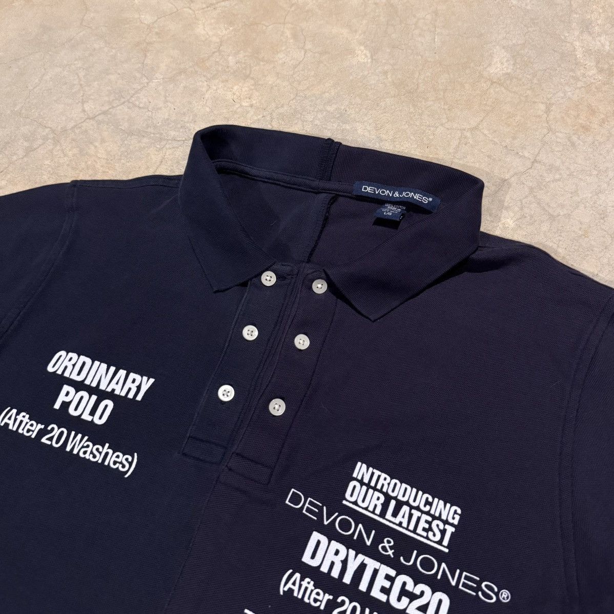 Vintage Crazy Vintage Salesman Sample Split Seam Polo Collared Shirt Size US L / EU 52-54 / 3 - 4 Thumbnail
