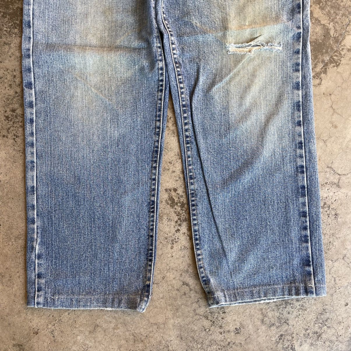 Lee 🔥Vintage Lee Stoned Washed Ripped Distress Denim Jeans Size US 32 / EU 48 - 3 Thumbnail