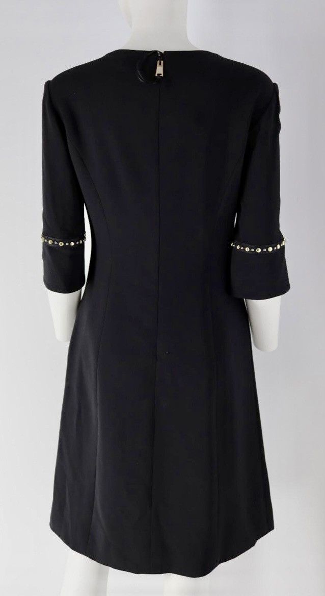 Versace Versace 🇮🇹 Black Stud Sleeve Mini Cocktail Dress Italy 38 NWT Size XS / US 0-2 / IT 36-38 - 13 Thumbnail