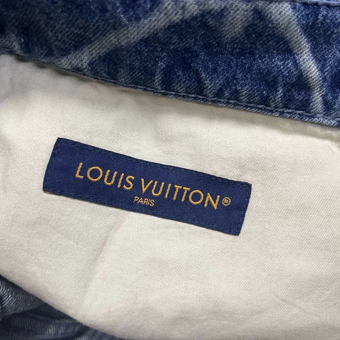 Louis Vuitton Louis Vuitton Blue Logo Denim Shorts Size US 34 / EU 50 - 3 Thumbnail