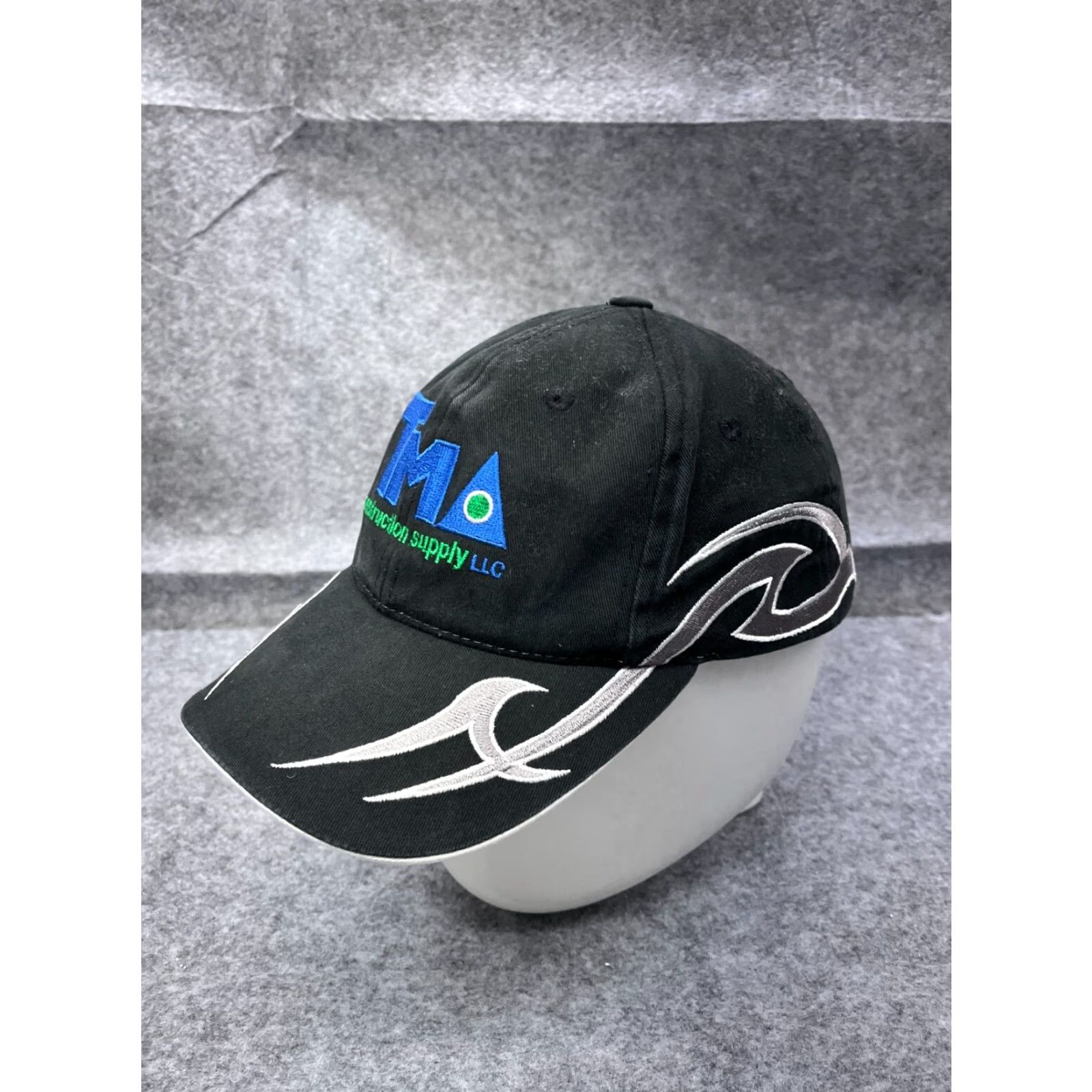 Port Authority TM Construction Supply LLC Hat Cap Strap Back One Size Adult Black 100% Cotton Size ONE SIZE - 4 Thumbnail