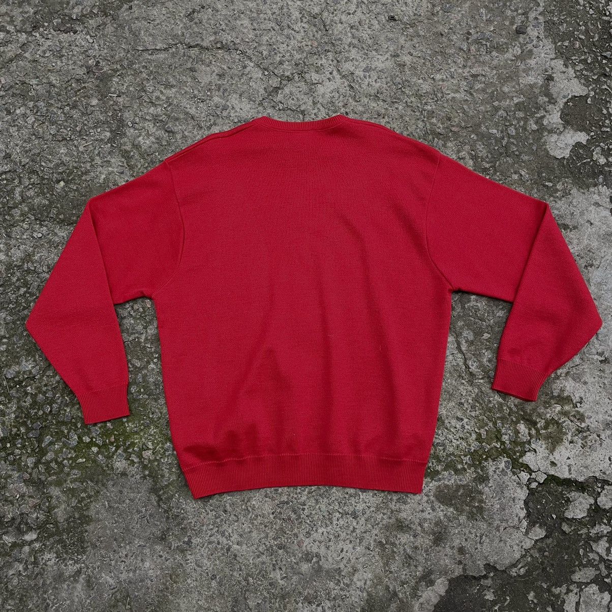 Lacoste × Vintage Vintage Lacoste Sweater Red XL-XXL (8) Streetwear Wool Size US XXL / EU 58 / 5 - 2 Thumbnail