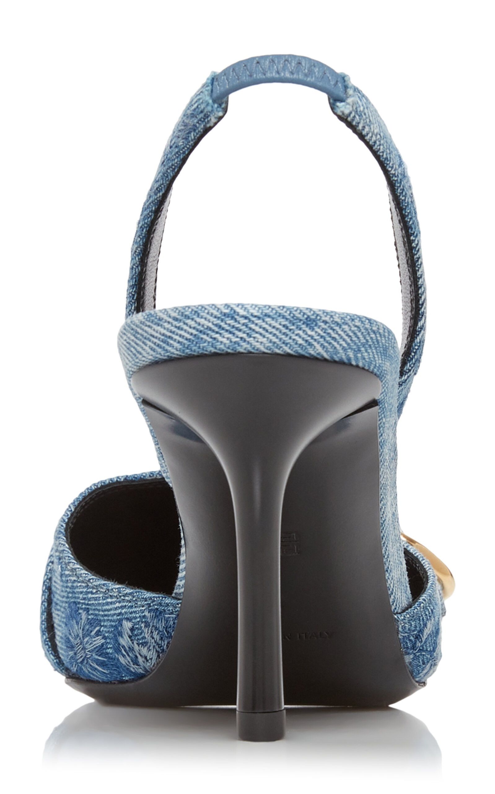 Givenchy oc11z0725 Voyou Buckle-Detailed Slingback Pumps in Blue Size US 9.5 / IT 39.5 - 3 Thumbnail