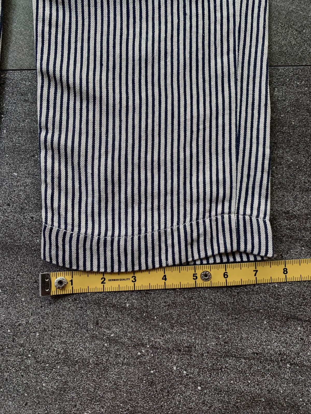 Comme des Garcons Homme Deux FREE TAX! CDGH Deux Linen Striped Trousers Size US 31 - 11 Thumbnail