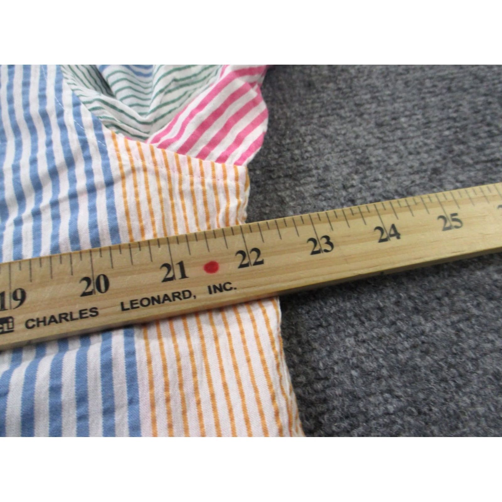 J.Crew J.CREW Shirt Men L Colorful Striped Seersucker Slim Business Golf Preppy Beach Size US L / EU 52-54 / 3 - 5 Thumbnail