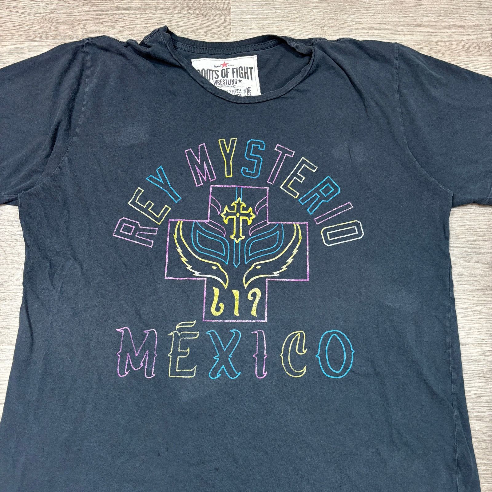 Roots Of Flight Roots of Fight Rey Mysterio Mexico Wrestling Shirt Men's 2XL Size US XXL / EU 58 / 5 - 2 Thumbnail