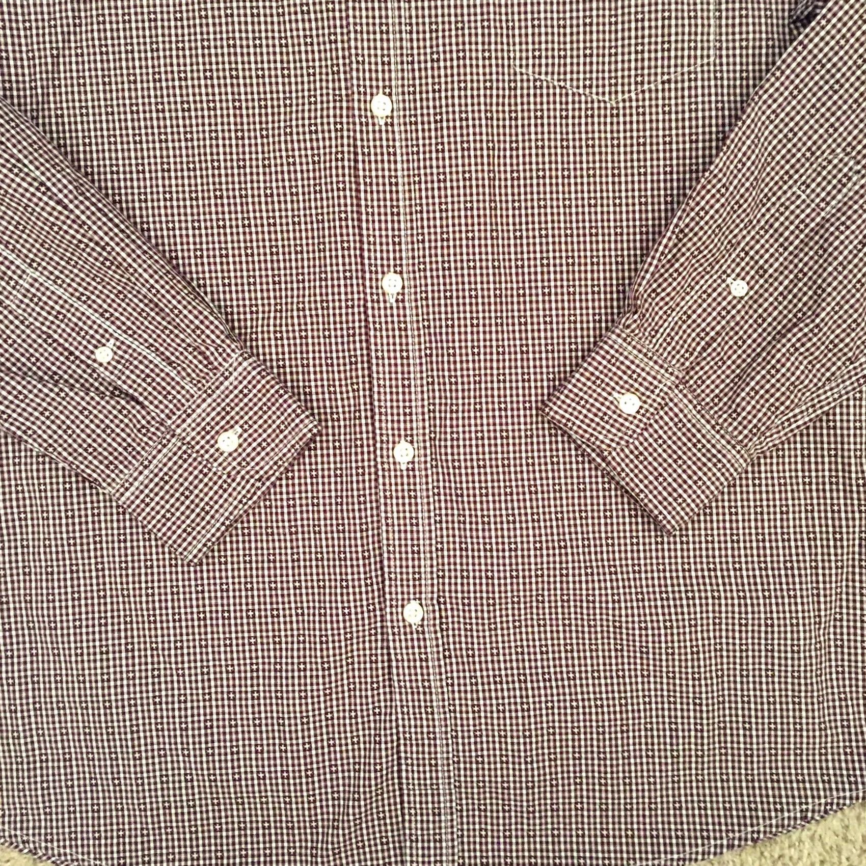 Chaps Chaps Shirt Mens XL Red Plaid Long Sleeve Button Down Shirt Mens XL Red Plaid Long Sleeve Button-Down Size US XL / EU 56 / 4 - 3 Thumbnail