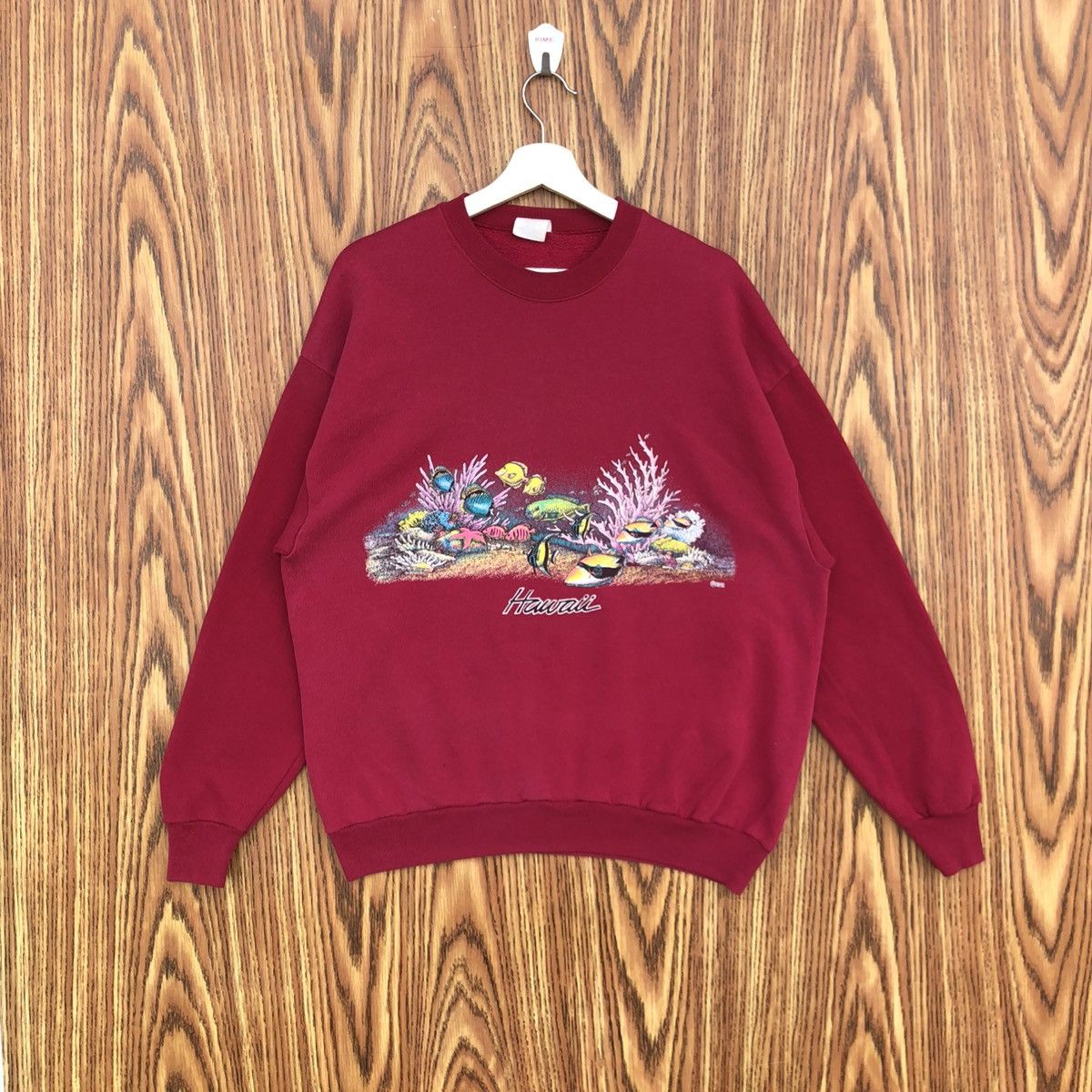 Vintage Vintage Hawaii Crewneck Tropical Coral Reef Sweatshirt Size US XL / EU 56 / 4 - 1 Thumbnail