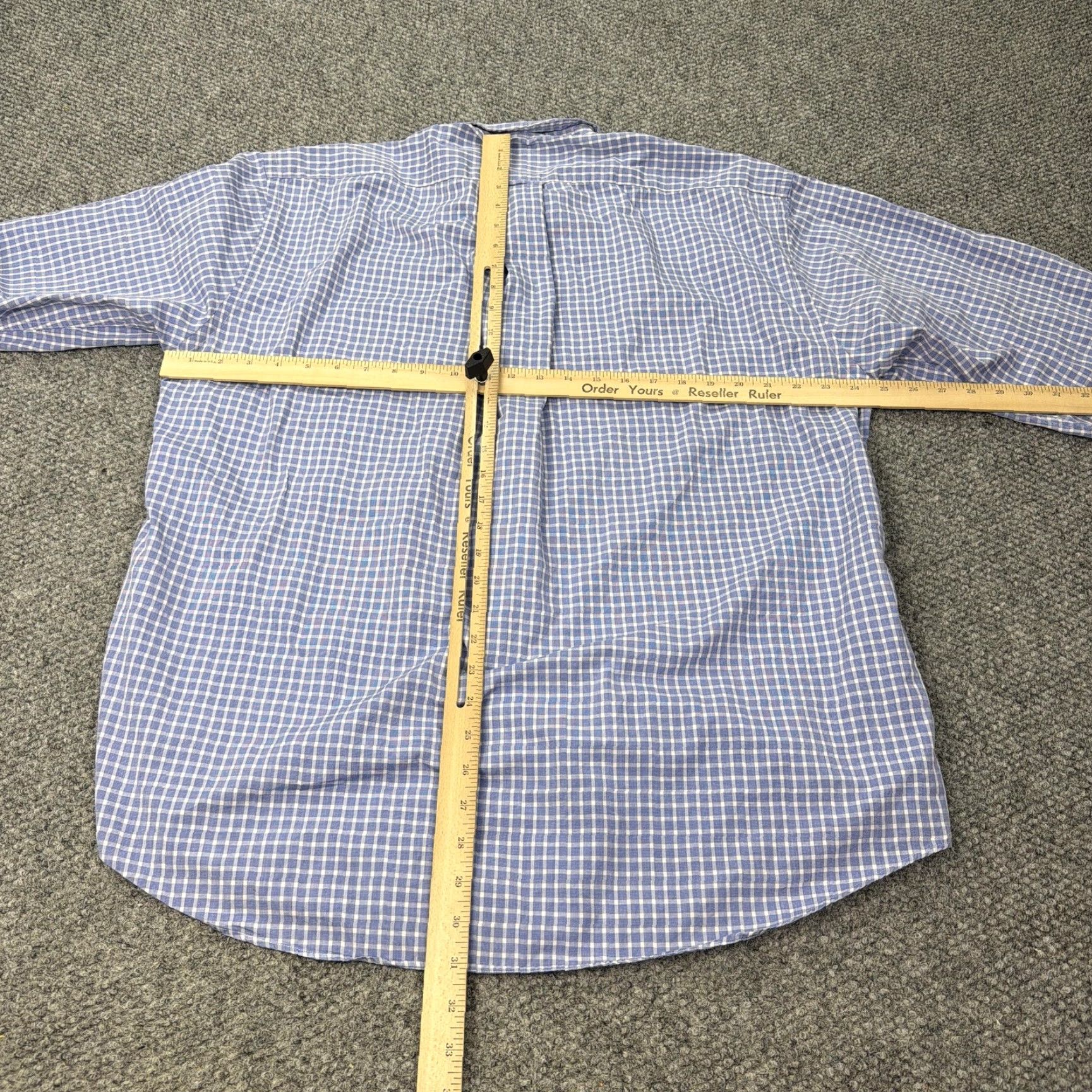 Faconnable VINTAGE Faconnable Shirt Mens Large Blue White Check Button Down Cotton Made USA Size US L / EU 52-54 / 3 - 5 Thumbnail