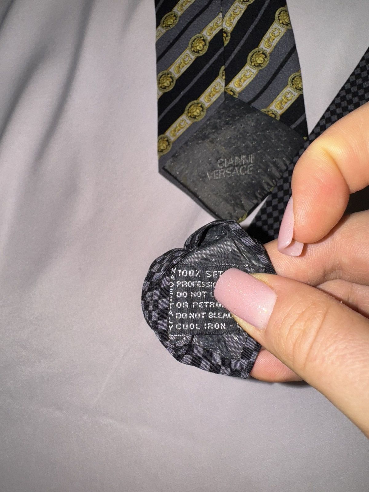 Japanese Brand × Versace × Vintage Gianni Versace Classic Style Neck Tie Vintage 90s Size ONE SIZE - 9 Thumbnail