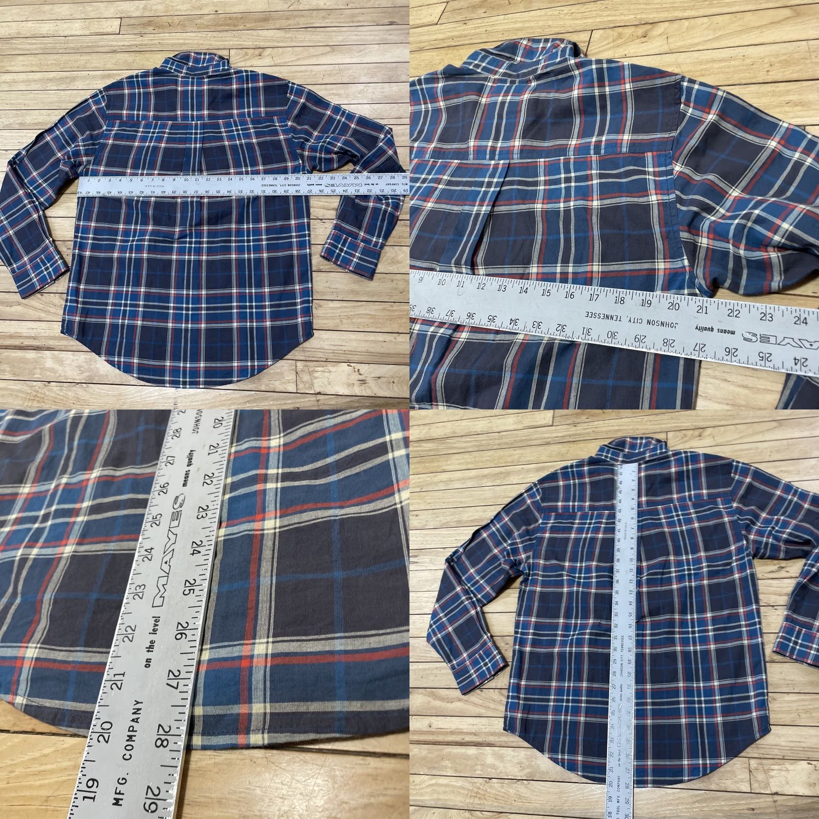 Vintage WOOLRICH Shirt Men S Blue Gray Plaid Red Western Lightweight Oxford S Size US S / EU 44-46 / 1 - 8 Thumbnail