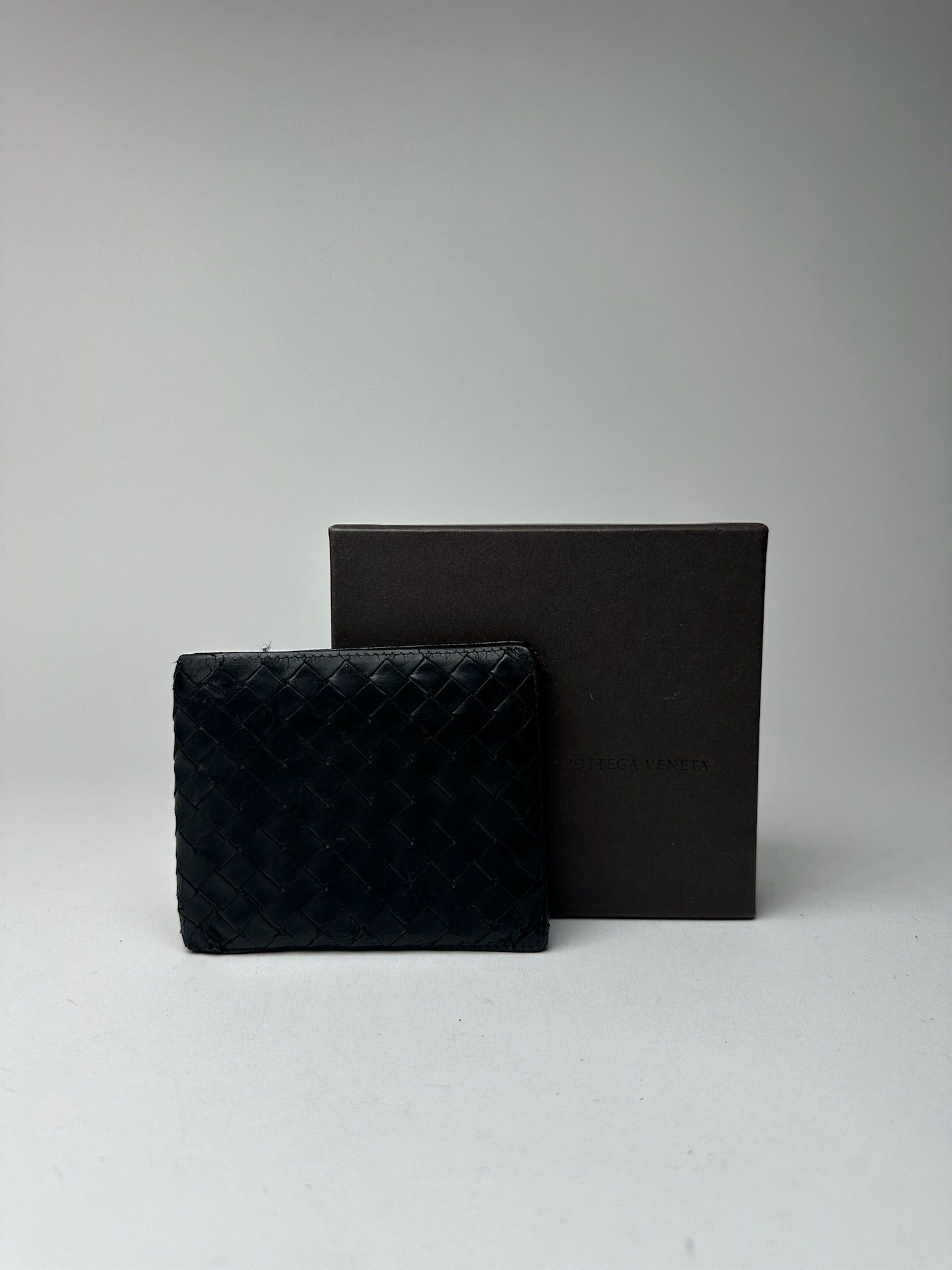 Bottega Veneta Vintage Intrecciato Leather wallet Black Size ONE SIZE - 1 Thumbnail
