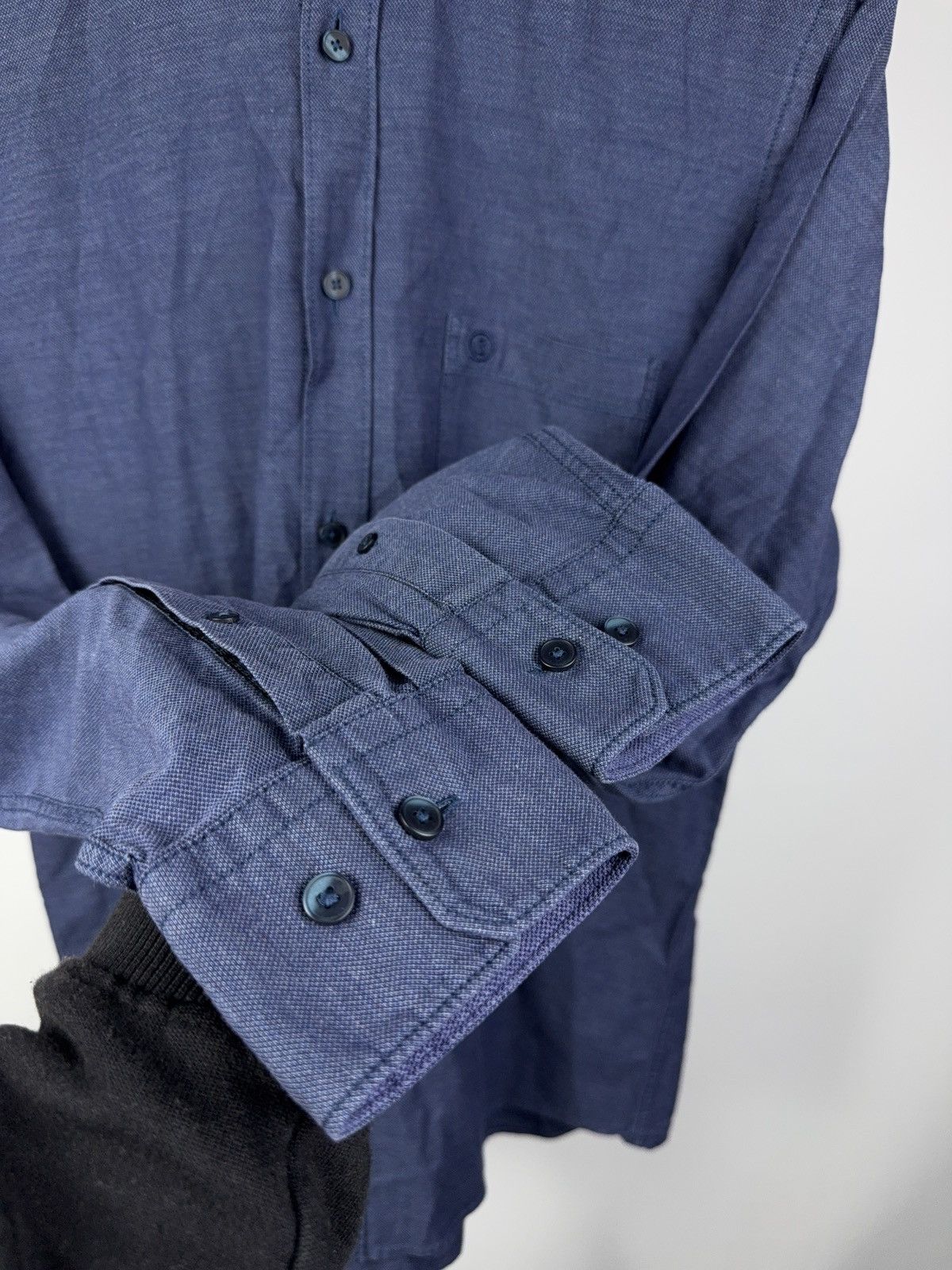 Bogner Luxury Bogner Blue Cotton Shirt Tessitura Monti Fabric 39 M Size US M / EU 48-50 / 2 - 7 Thumbnail