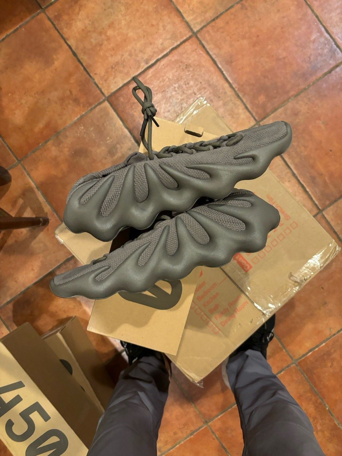 Yeezy adidas Men's Yeezy 450 Cinder size 13.5 Size US 13 / EU 46 - 2 Thumbnail
