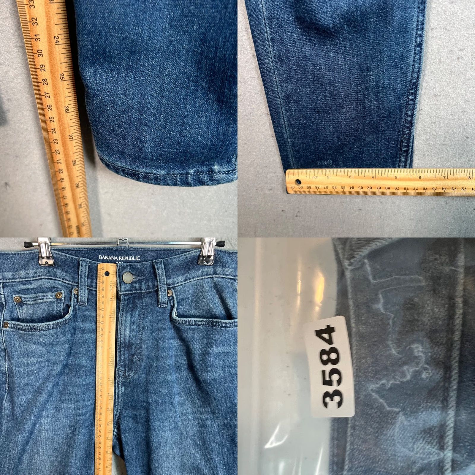 Banana Republic Banana Republic Mens Size 30 Slim Fit Travel Jeans Blue Denim Cotton Blend Shirt? Size US 30 / EU 46 - 8 Thumbnail
