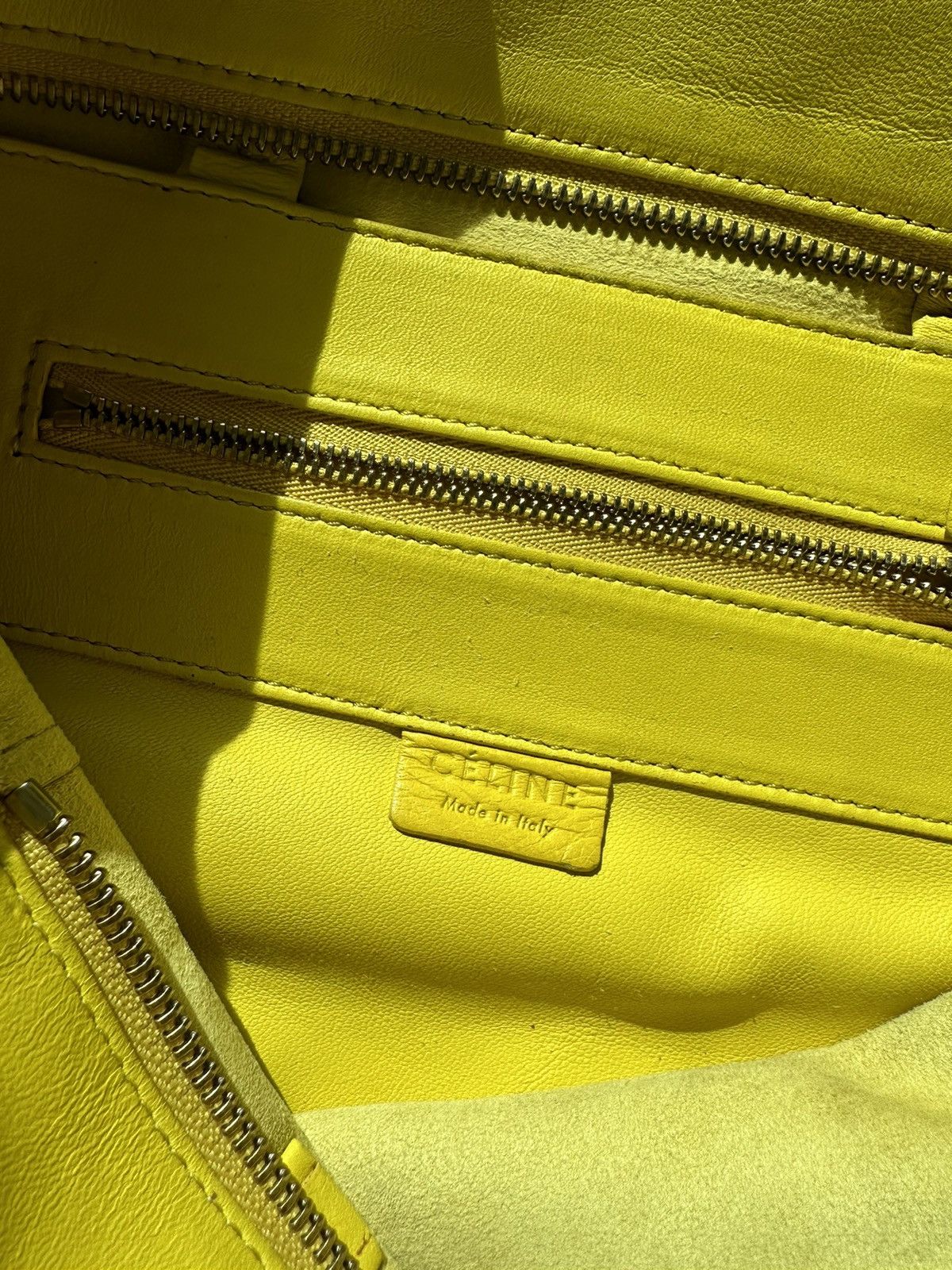 Celine Celine by Phoebe Philo Yellow Cabas Tote Bag Size ONE SIZE - 4 Thumbnail