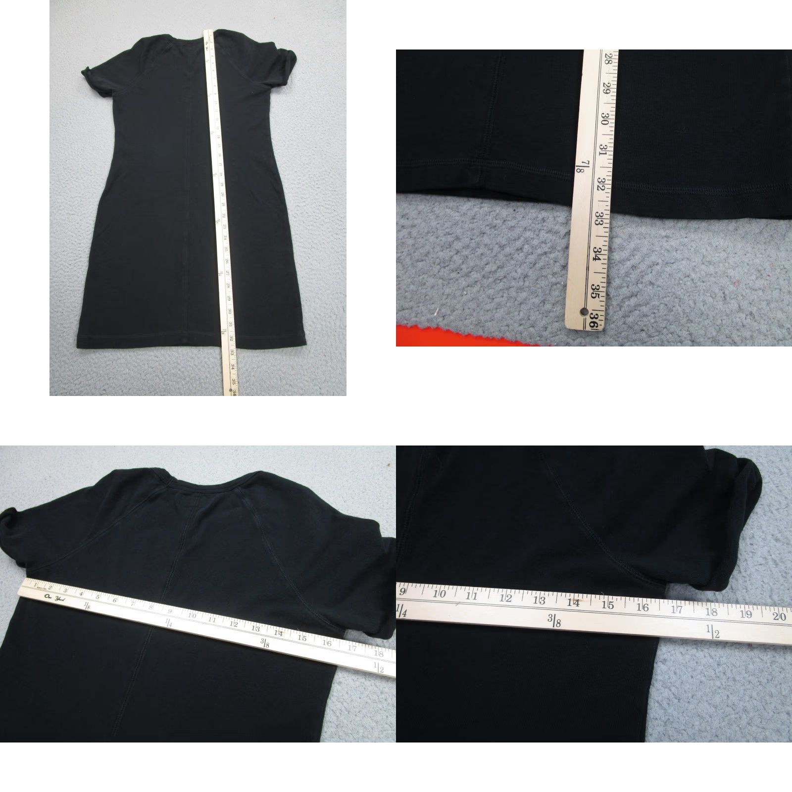 Vintage American Giant Dress Womens XS Black T-Shirt Short Sleeve Raglan Made USA Size XS / US 0-2 / IT 36-38 - 8 Thumbnail