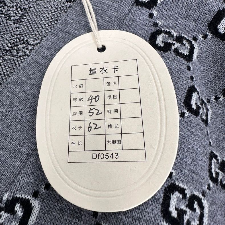 Other Gucci Gray logo jacquart knitted cardigan Size M / US 6-8 / IT 42-44 - 5 Thumbnail